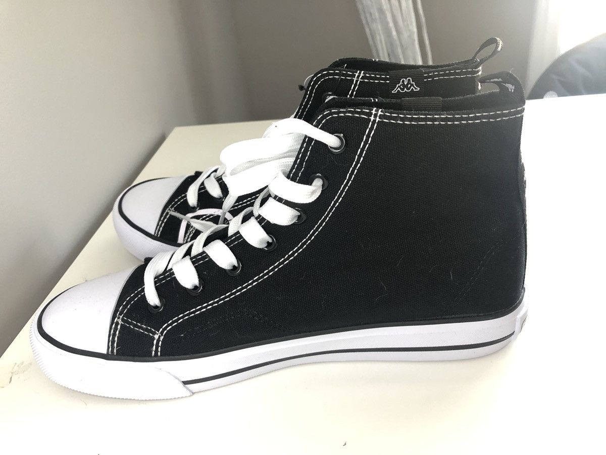 Kappa Kappa - Black Leather High-Tops Size US 8.5 / EU 41-42 - 3 Thumbnail
