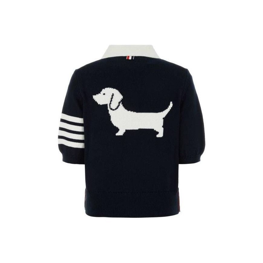 Thom Browne Thom Browne Hector Intarsia Polo Shirt Size 36 Size XS / US 0-2 / IT 36-38 - 1 Thumbnail