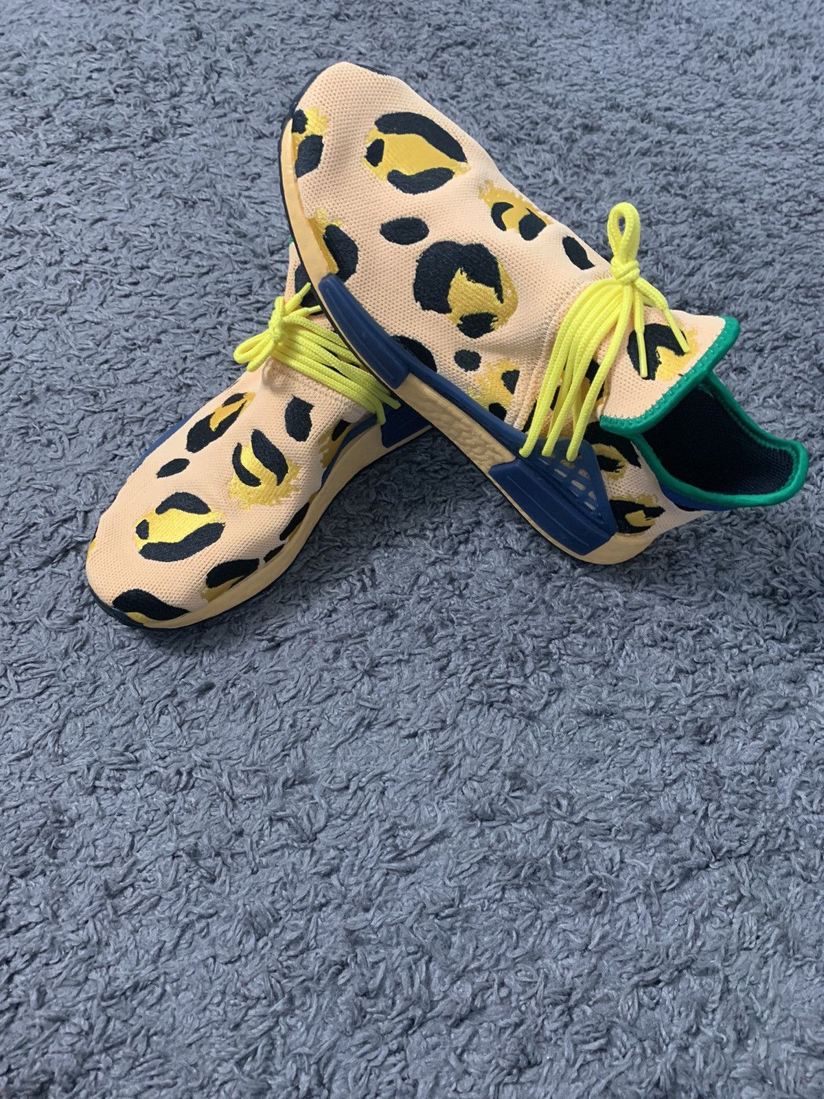 Adidas × Pharrell Pharrell x NMD Human Race 'Animal Print - Pulse Amber' Size US 9.5 / EU 42-43 - 1 Thumbnail