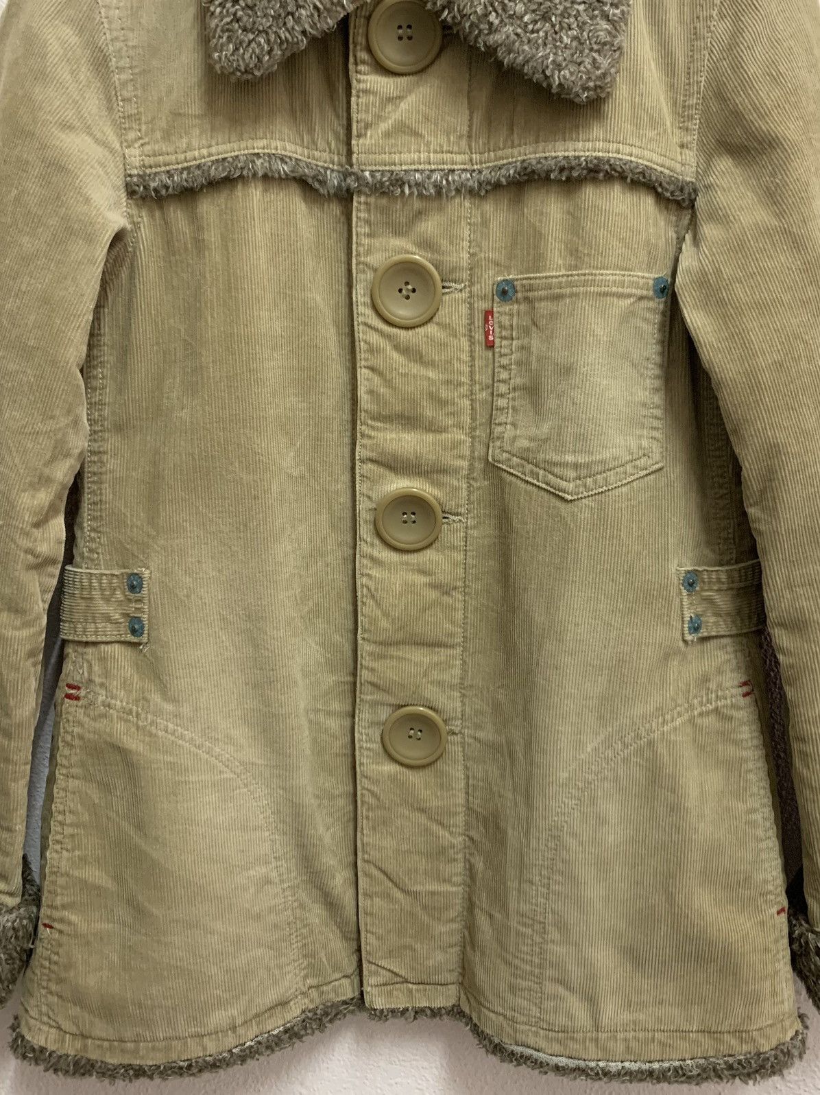 Levi's LEVIS Redloop Corduroy Sherpa Jacket Size S / US 4 / IT 40 - 3 Thumbnail