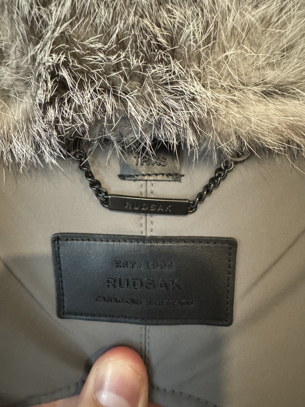 Rudsak Rudsak Stephan Bomber Grey Fur - XS Size US XS / EU 42 / 0 - 4 Thumbnail