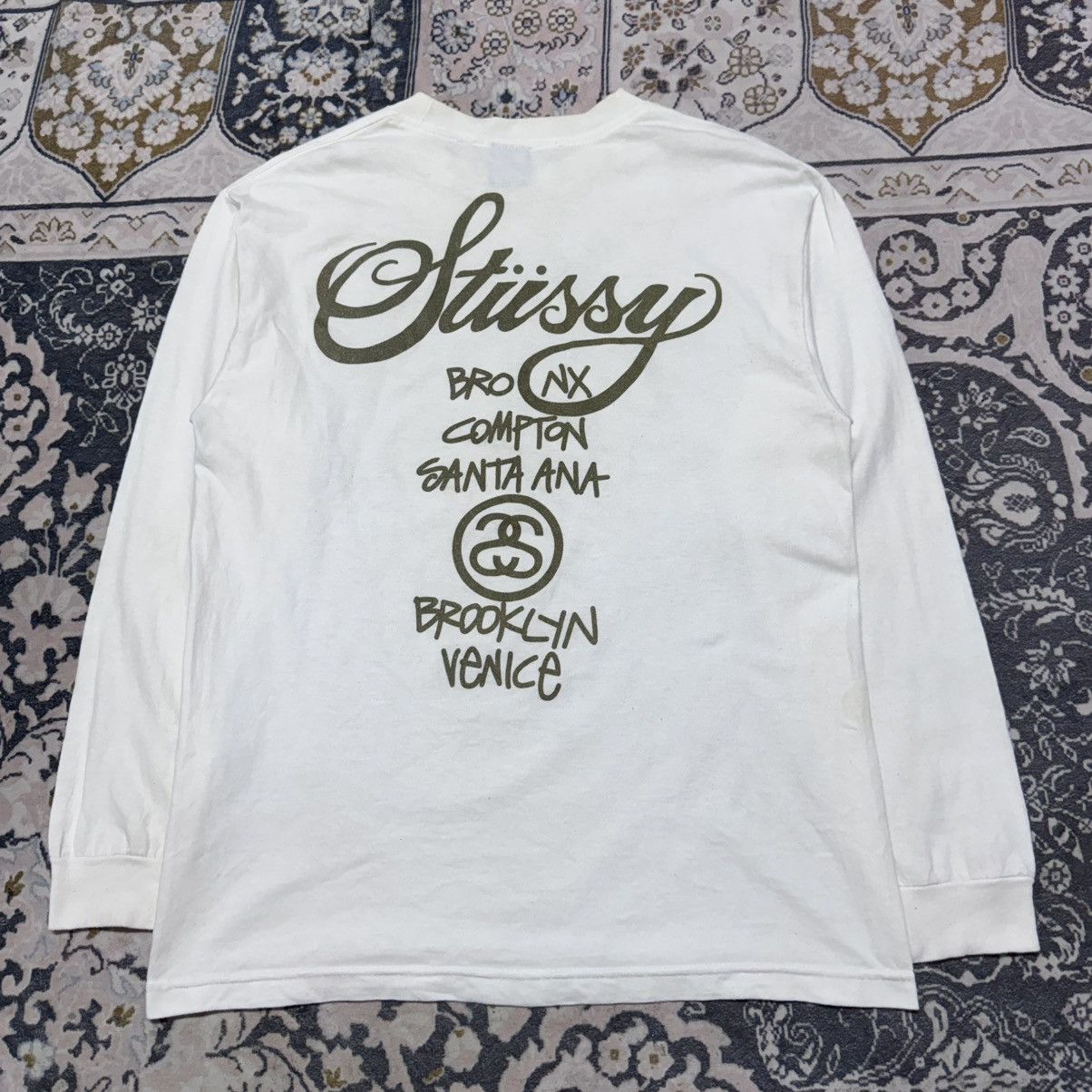 Stussy Vintage Stussy World Tour Shirt Longsleeve Bronx Compton Size US M / EU 48-50 / 2 - 15 Thumbnail