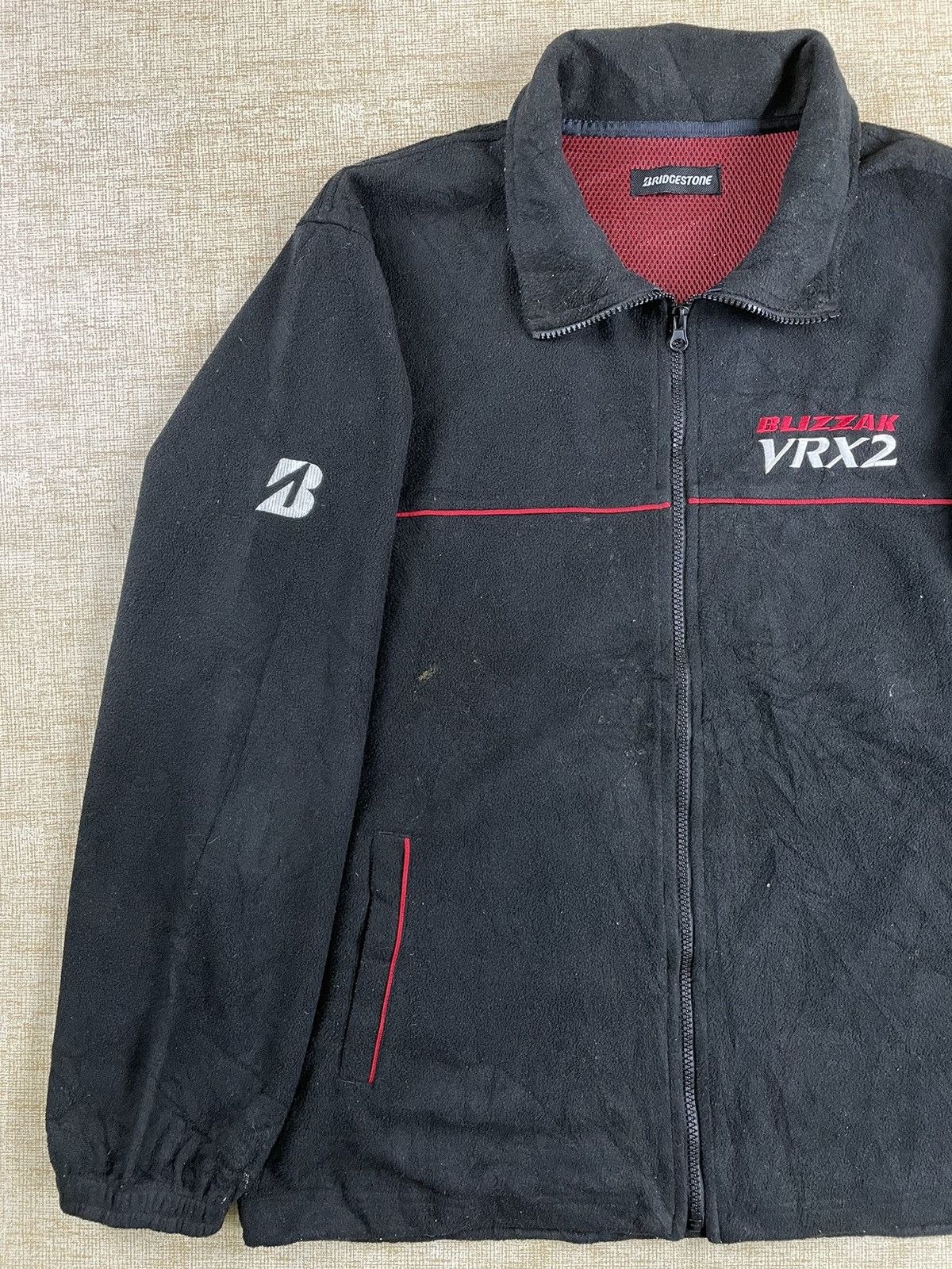 USA Olympics × Vintage Vintage Bridgestone Olympic Racing Fleece Jacket Size US L / EU 52-54 / 3 - 3 Thumbnail