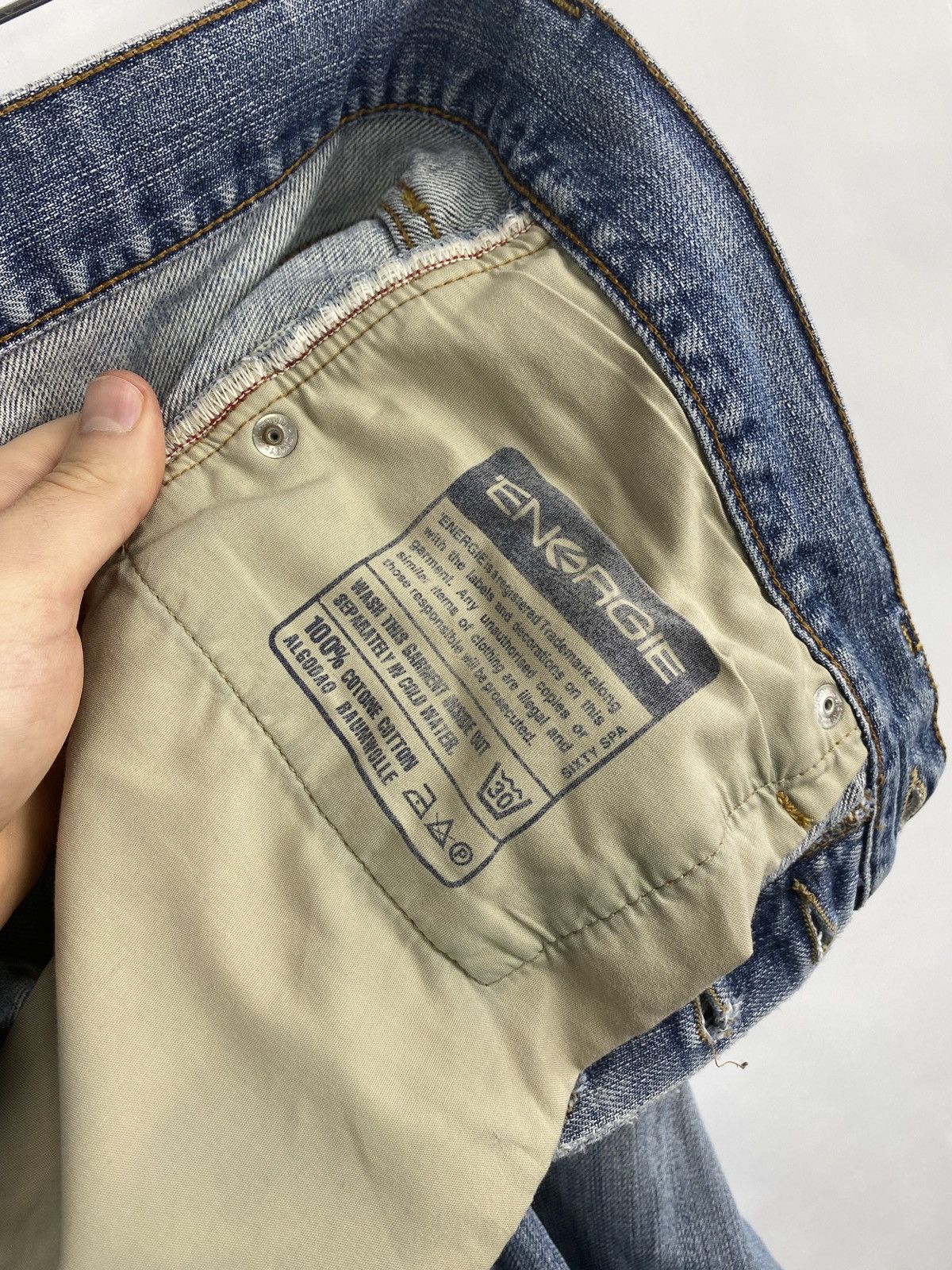 Energie 🇯🇵 Vintage 90s Energie Distressed Japanese Style Y2K Jeans Size US 32 / EU 48 - 10 Thumbnail