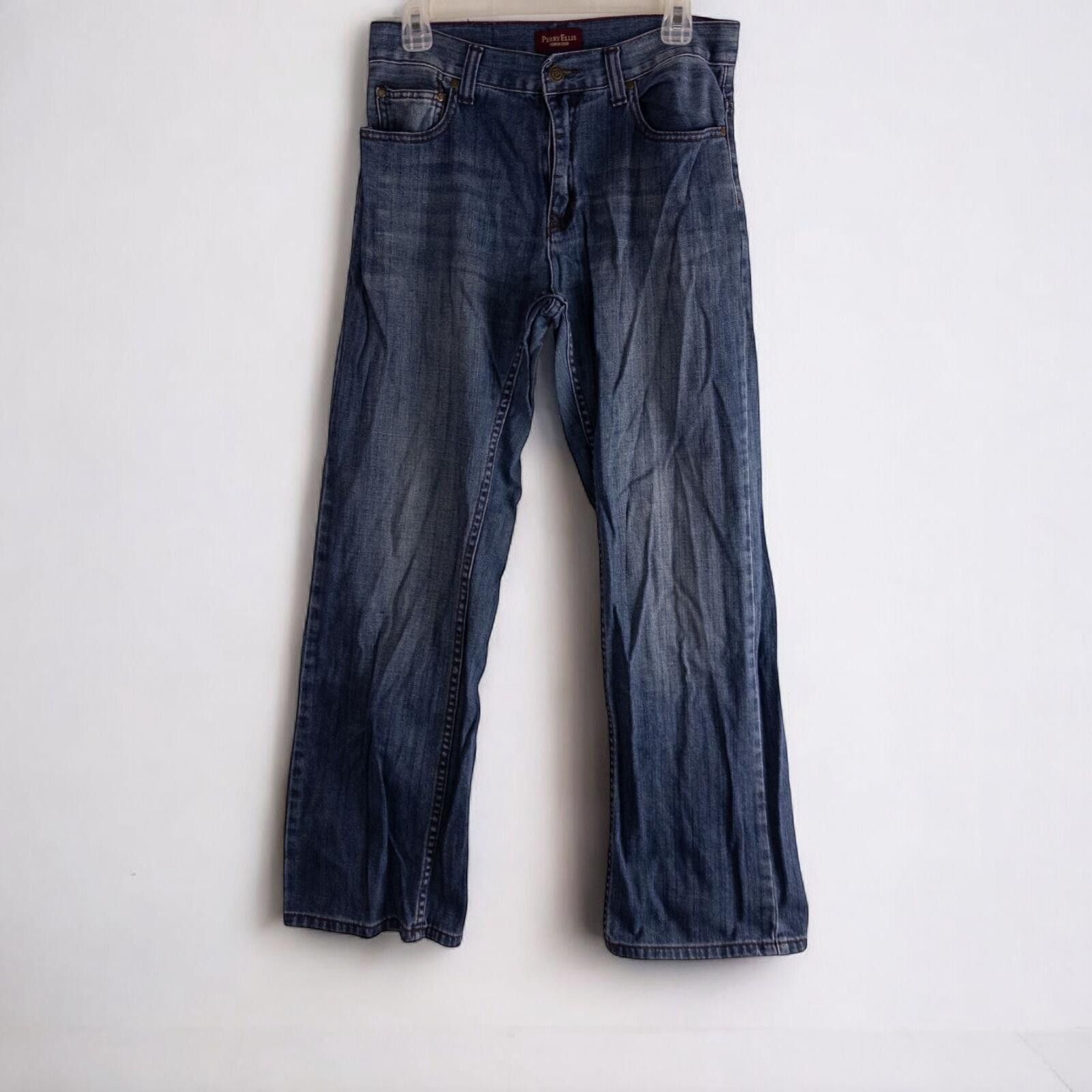 Perry Ellis Perry Ellis Blue Denim Jeans Womens 30 X 30 Size 30" / US 8 / IT 44 - 3 Thumbnail