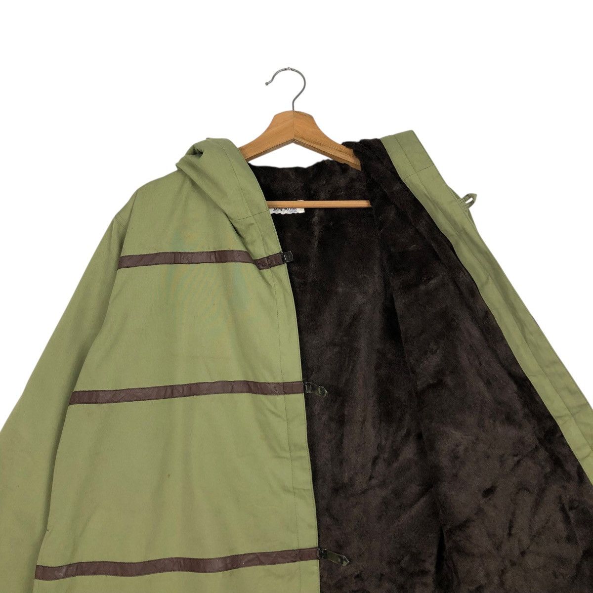 Japanese Brand 🔥RICH GREEN LONG JACKET JANE MORE MINK FUR BLANKET Size US M / EU 48-50 / 2 - 16 Thumbnail