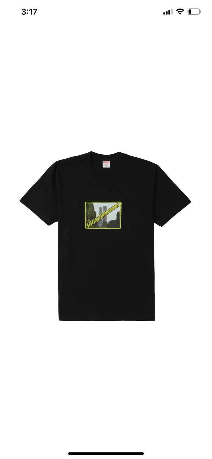 Supreme Supreme Greetings From NY Black. Size M Size US M / EU 48-50 / 2 - 3 Thumbnail