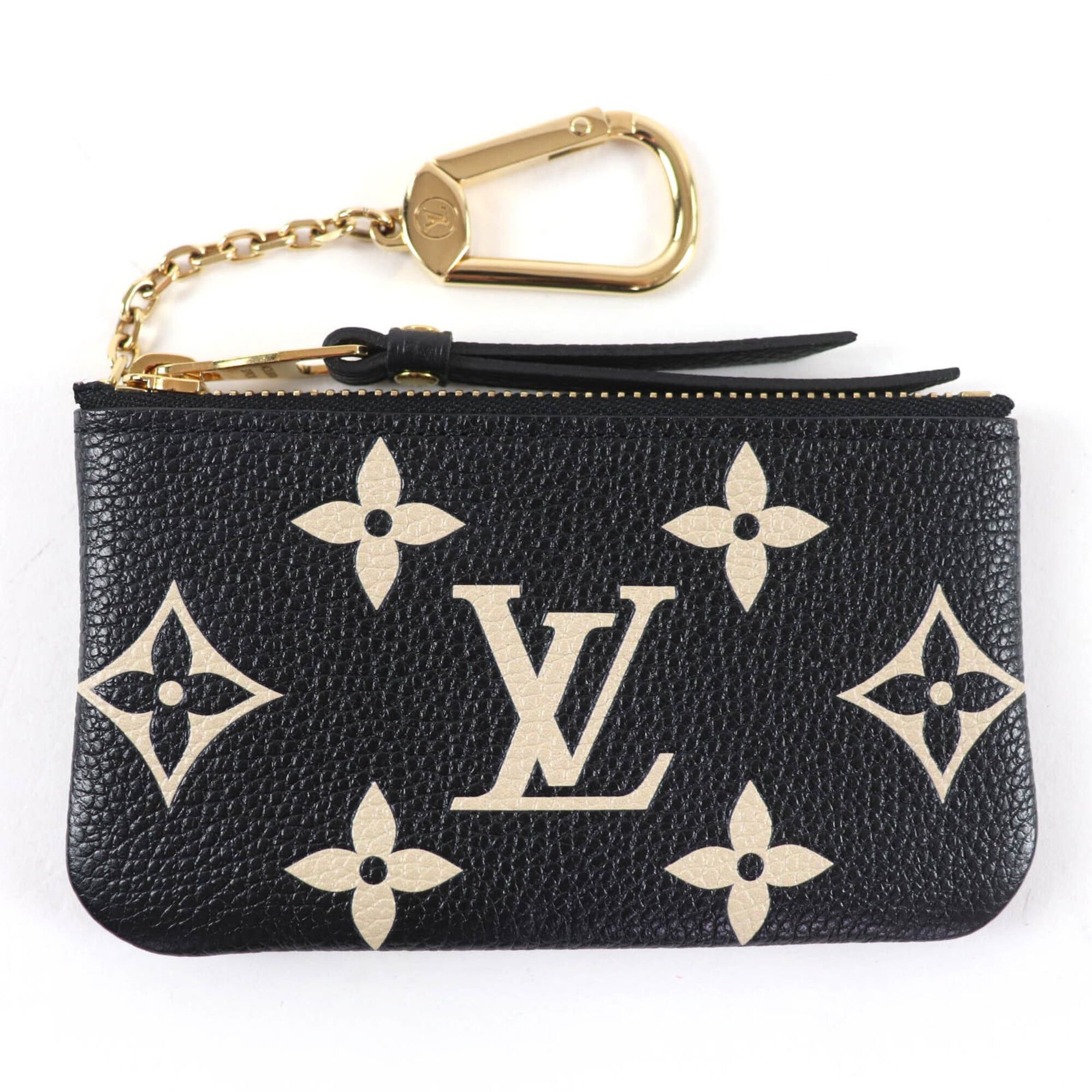Louis Vuitton LOUIS VUITTON M80885 Card & Key Case Pochette Clé Monogram Empreinte Wallet/Coin Black Beige Gold Hardware Made in France Women's Comes with Box and Dust Bag Size ONE SIZE - 1 Thumbnail