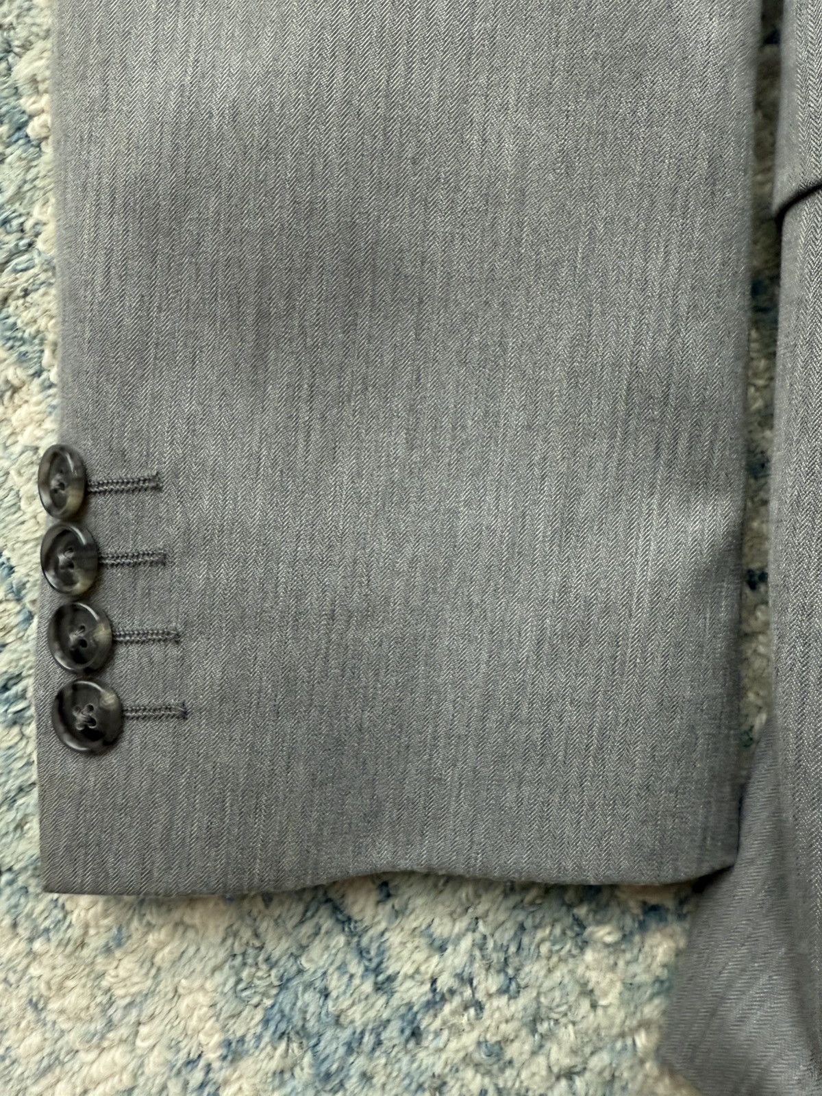 Marc Anthony Marc Anthony Blazer Heathered Light Grey Size 38S - 6 Thumbnail