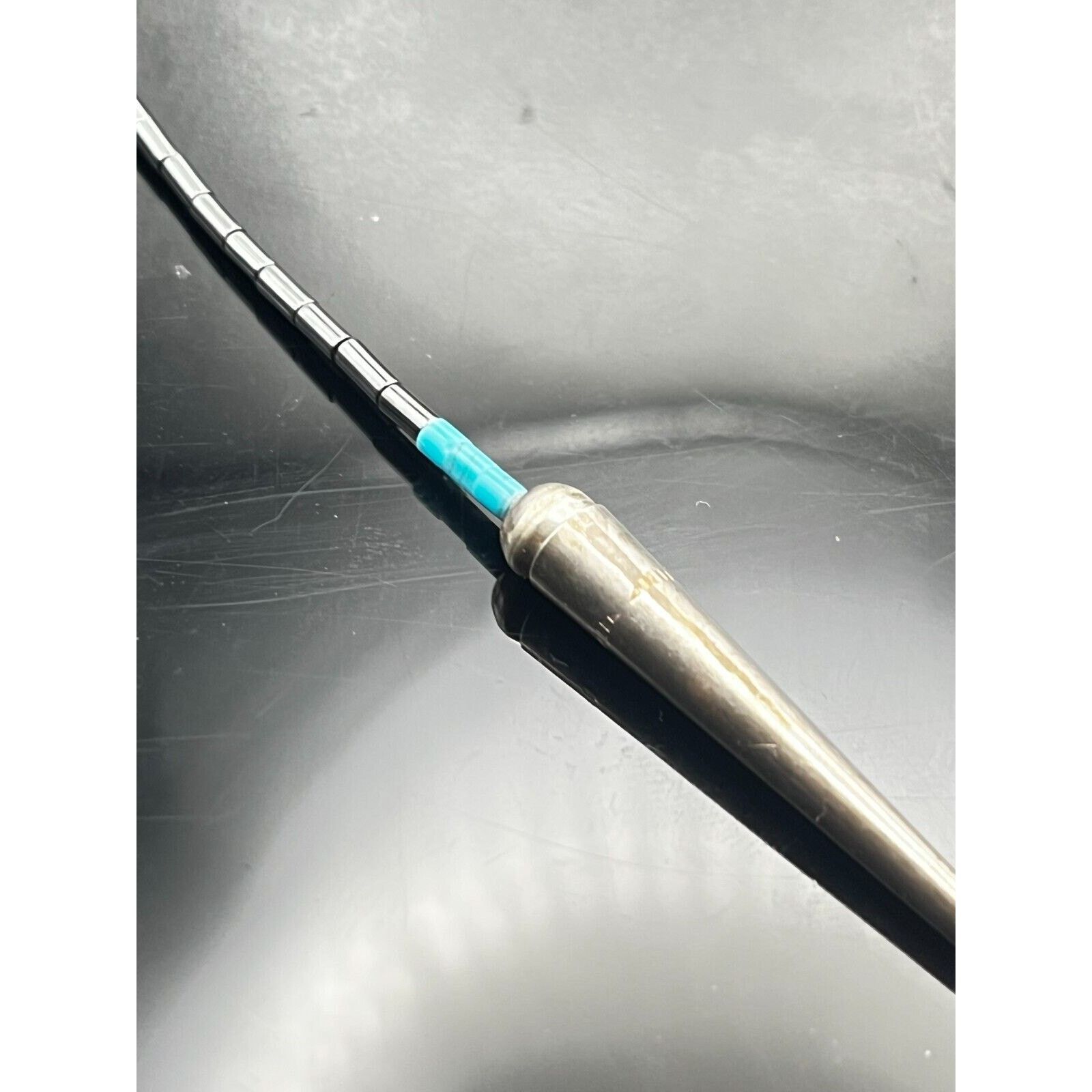 Native Vintage Native American Liquid Silver Turquoise Necklace 24" Size ONE SIZE - 3 Thumbnail