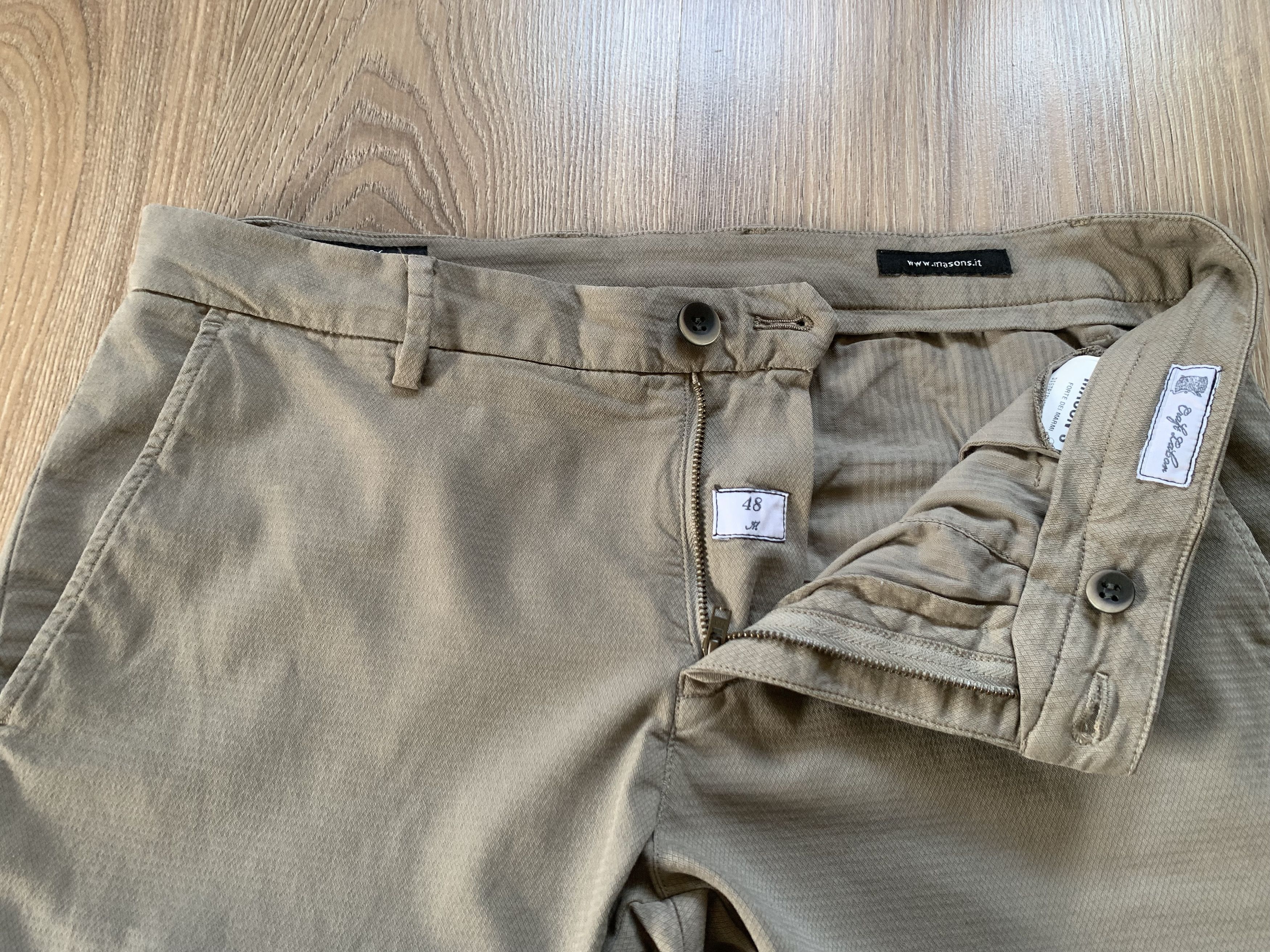 Mason's Masons Milano Style Cotton Plaid Pants Size US 32 / EU 48 - 5 Thumbnail