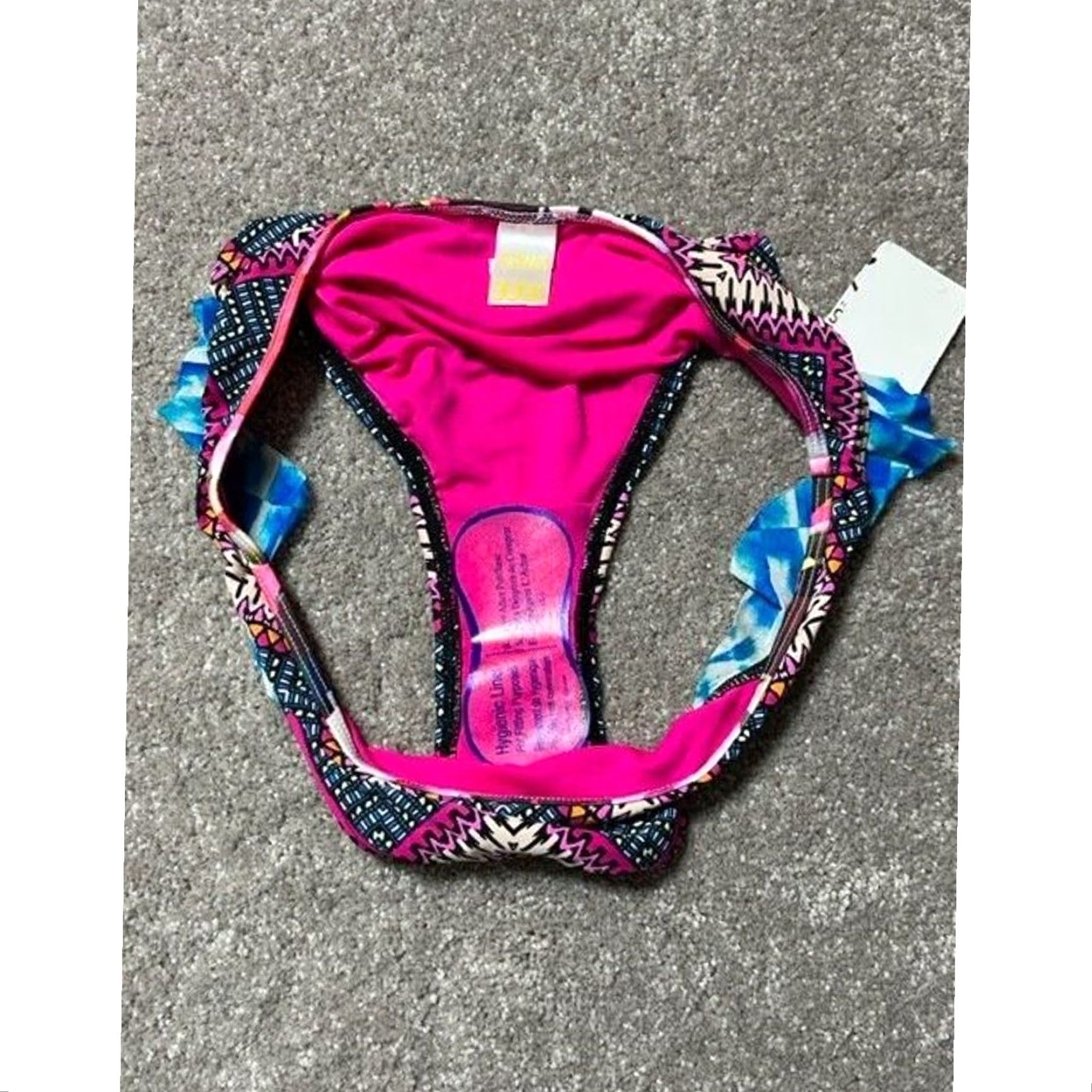 Swims Swim Systems Bikini Swim Bottom XL Pink Aztec Chevron Boho 70s Mid-rise Women Mens? Size 40" / US 18 - 3 Thumbnail