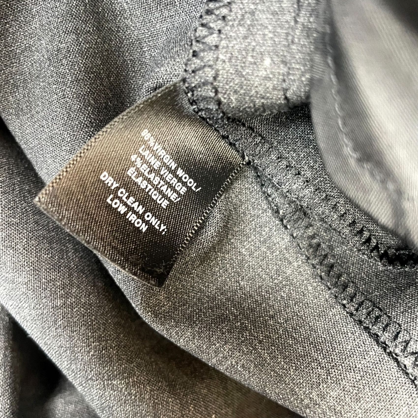 Vintage Lafayette 148 New York Pants Womens 18 Gray Wool Blend Tapered Leg Dress Pants Size 28" / US 6 / IT 42 - 4 Thumbnail