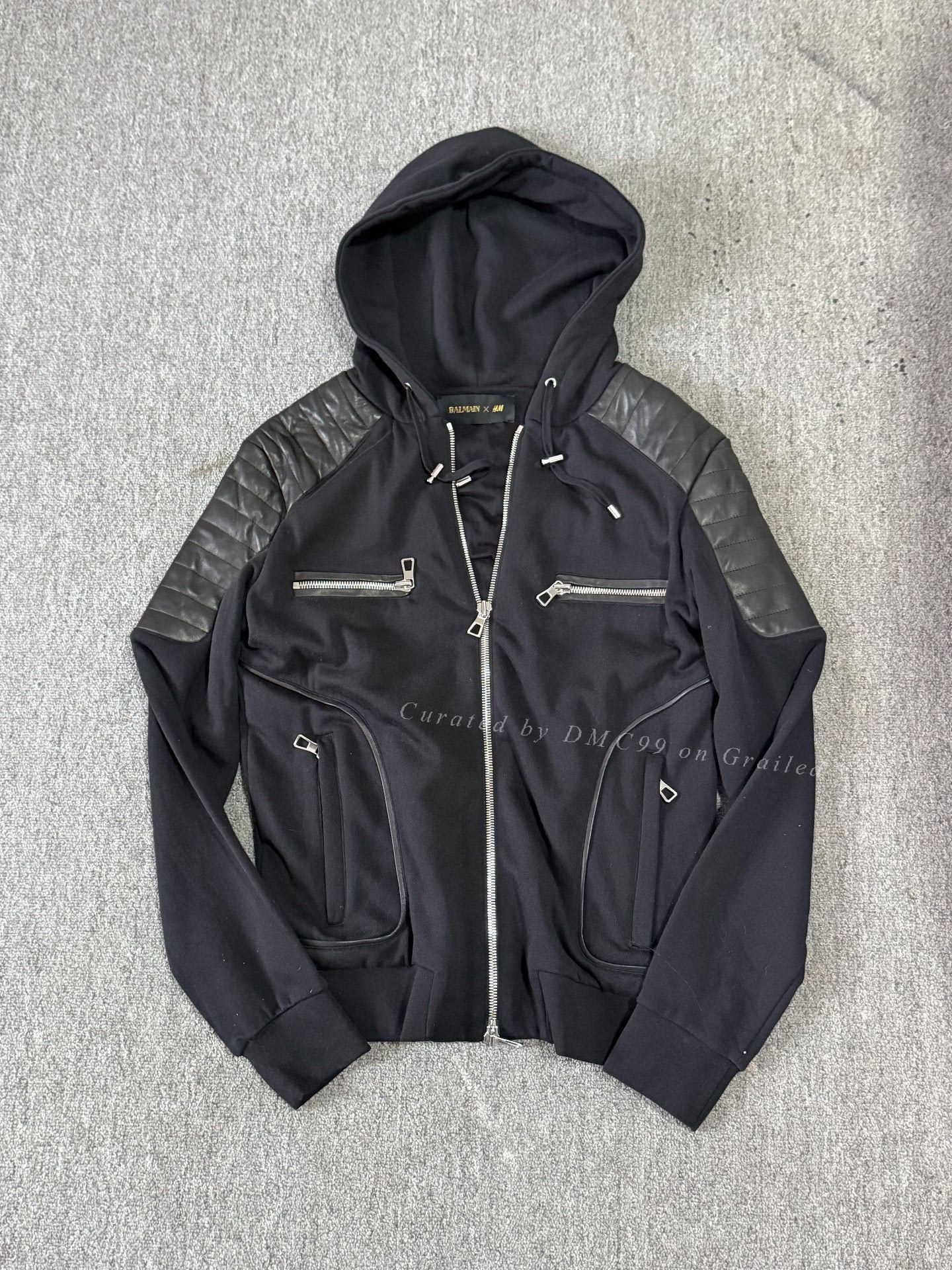 Balmain Balmain H&M Patchwork Multi-Zip Hoodie Size US M / EU 48-50 / 2 - 1 Thumbnail