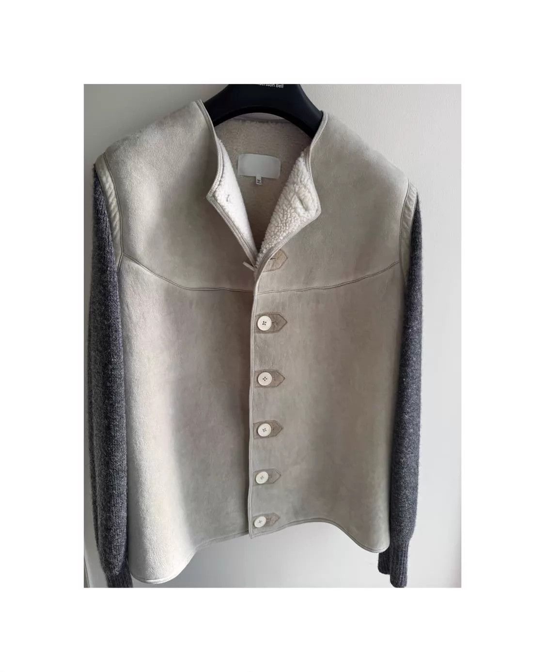 Maison Margiela Maison Margiela Wool-Shearling Knit Leather Unisex Coat Size US S / EU 44-46 / 1 - 2 Thumbnail