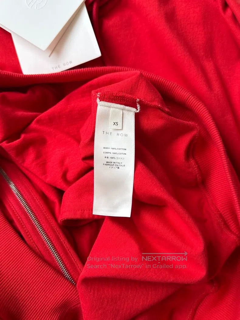 The Row The Row Red Women's Sweatshirt Jacket Size XS / US 0-2 / IT 36-38 - 3 Thumbnail