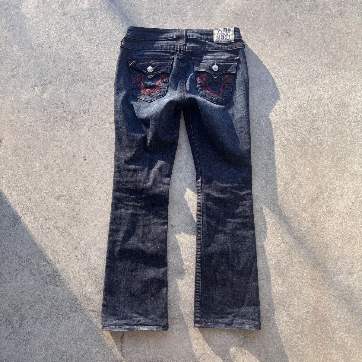 True Religion True Religion Dark Wash Bootcut Denim Size US 28 / EU 44 - 4 Thumbnail