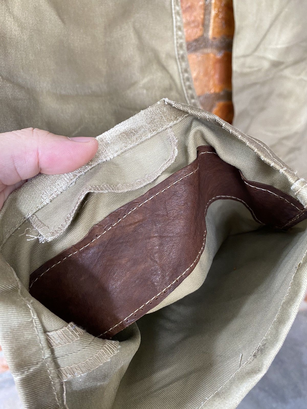 Isamu Katayama Backlash Isamu Katayama Backlash Rusty Leather trim Flare Pants Size US 29 - 17 Thumbnail