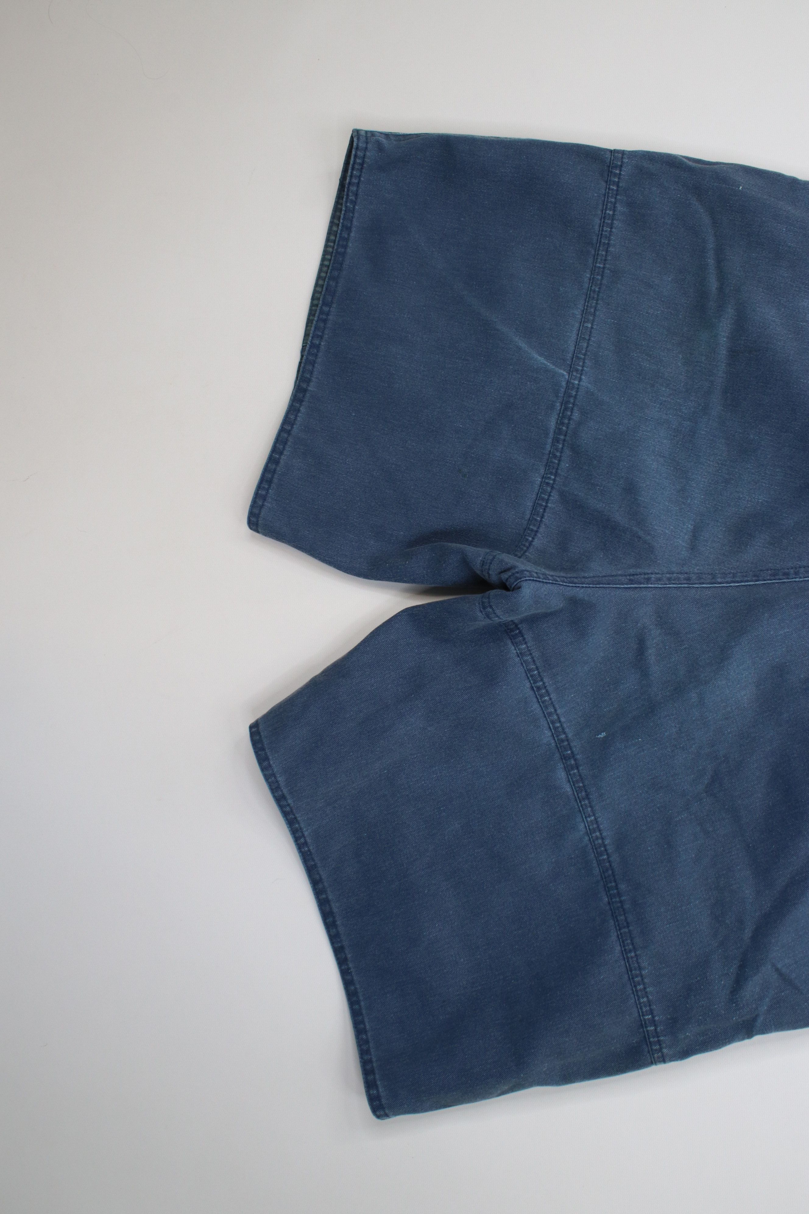 Vintage Vintage 90s Streetwear Stonewash Baggy Cargo Shorts Blue Size US 36 / EU 52 - 13 Thumbnail