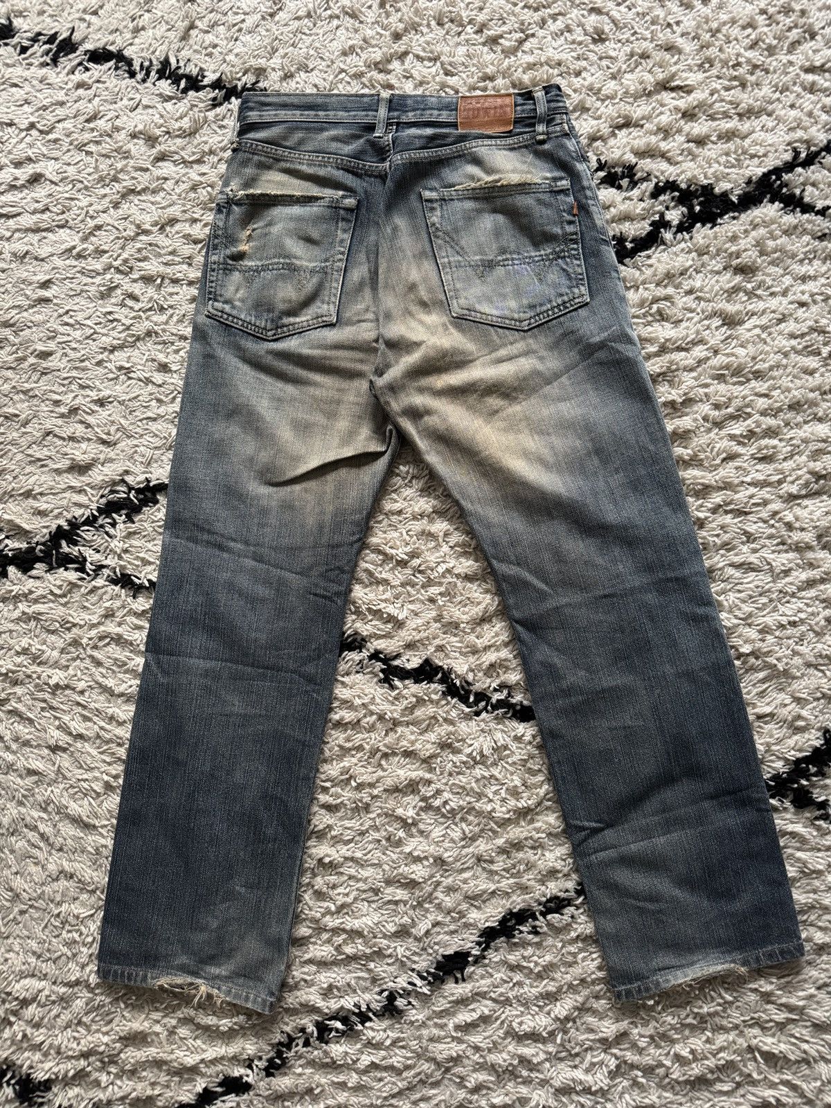 Edwin Japanese Edwin Faded Blue Wash Distressed Denim baggy Size US 30 / EU 46 - 2 Thumbnail
