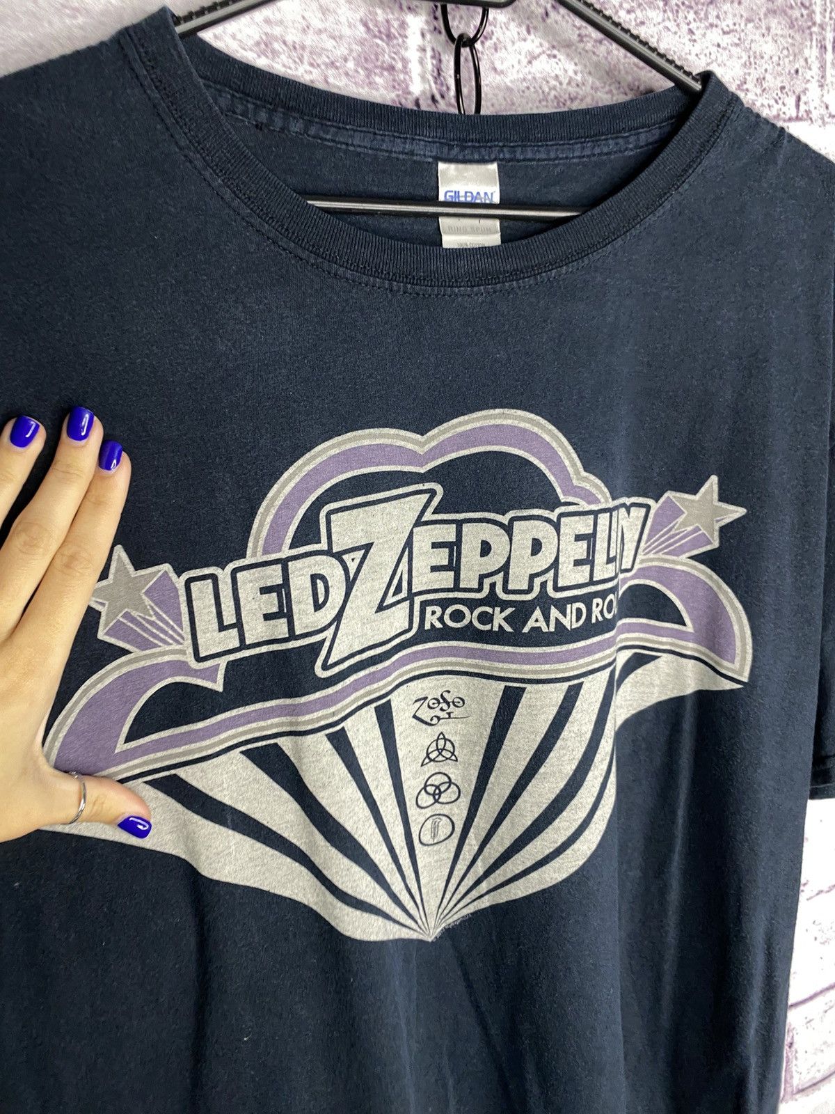 Led Zeppelin Men's Vintage 2012 Led Zeppelin Rock And Roll Rock Tee Size US XL / EU 56 / 4 - 6 Thumbnail