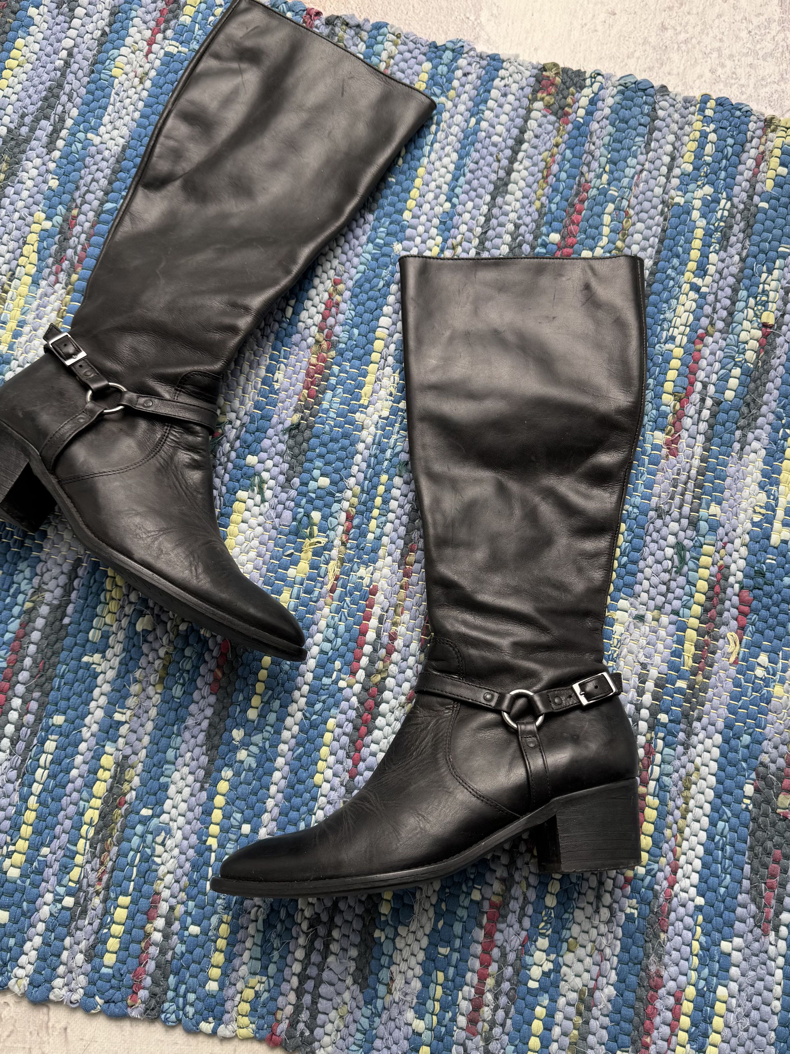 Vintage Vintage Leather Boots With Bondages A8D15(V8) Size US 7 / IT 37 - 3 Thumbnail