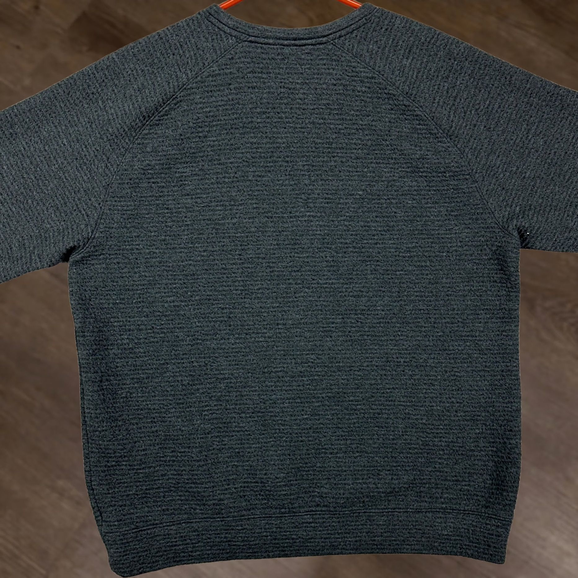 Vintage VRST Sweatshirt Crewneck Mens Large Dark Gray Textured Long Sleeve Regular Cotton Blend Pullover Lightweight Walking Preppy Outdoor Comfort Shirt Size US L / EU 52-54 / 3 - 1 Thumbnail