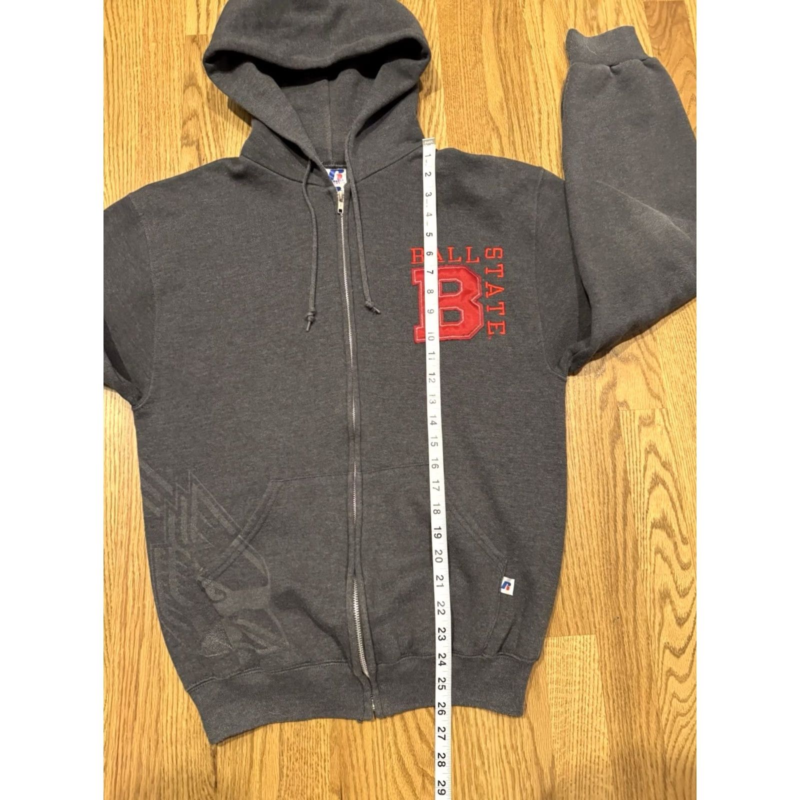 Vintage VINTAGE Russell Hoodie Sweatshirt Shirt University Gray Full Zip Men’s S Pocketed Y2K VTG Size US S / EU 44-46 / 1 - 4 Thumbnail