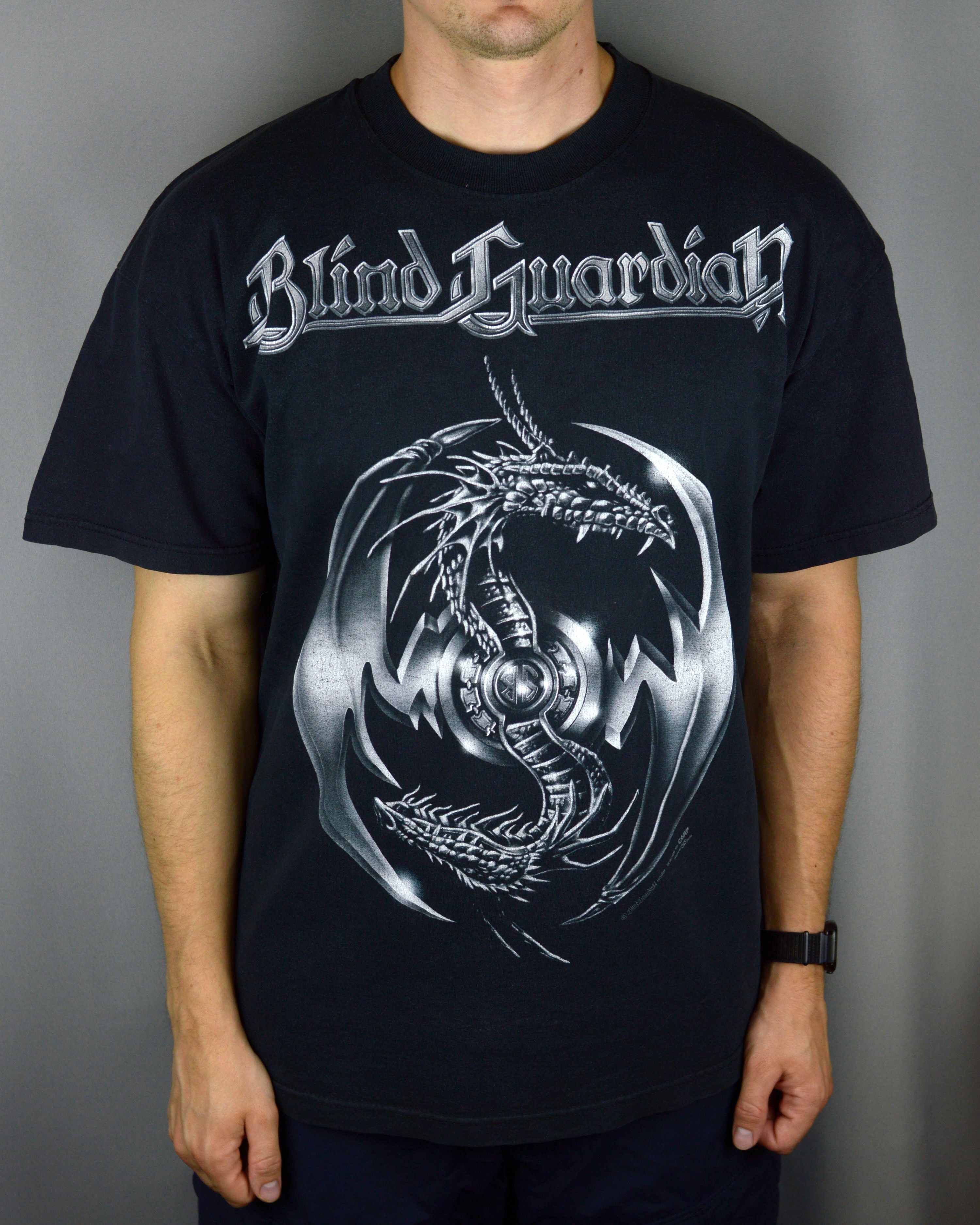 Band Tees × Vintage Vintage Blind Guardian 90s shirt Size US XL / EU 56 / 4 - 1 Thumbnail