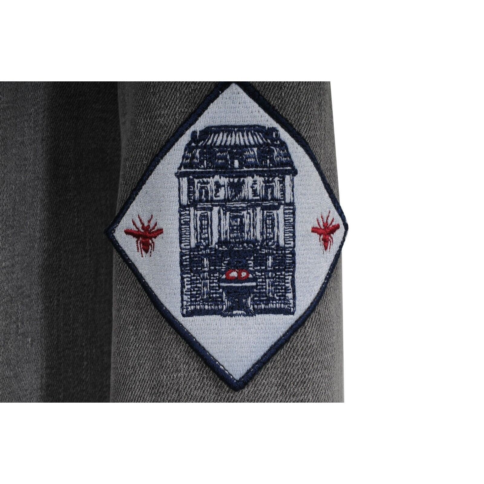 Dior Embroidered Patches Denim Button Down Shirt IT 41 Size US M / EU 48-50 / 2 - 6 Thumbnail