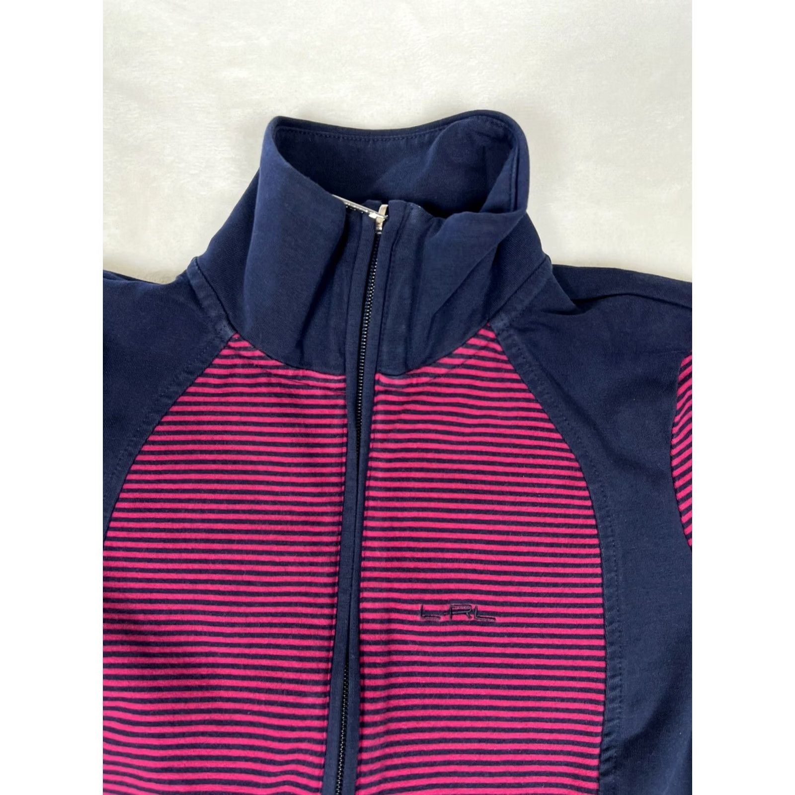 Ralph Lauren Lauren Ralph Lauren Active Track Jacket Women XS Full Zip Purple Striped Size XS / US 0-2 / IT 36-38 - 2 Thumbnail