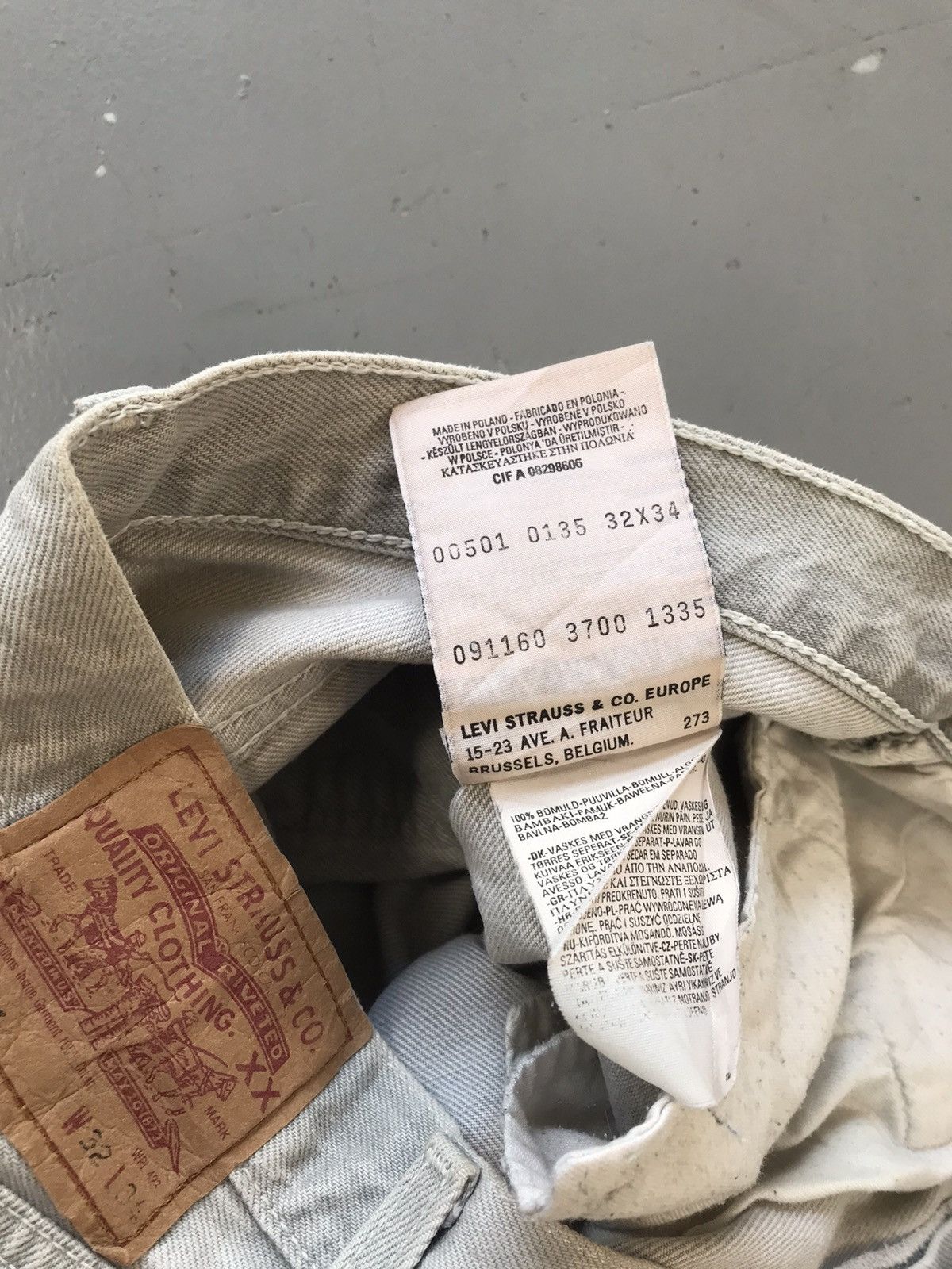 Levi's × Vintage Vintage Levi’s straight fit botten up denim Size US 31 - 8 Thumbnail
