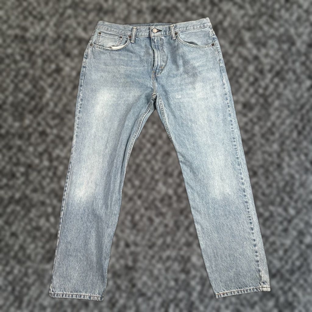 Levi's Levis 502 Taper Fit Jeans Mens Light Wash 36x30 Blue Denim 5-Pocket Levi's 500 Series Regular Mid Rise Cotton Blend Zip Size US 36 / EU 52 - 1 Thumbnail