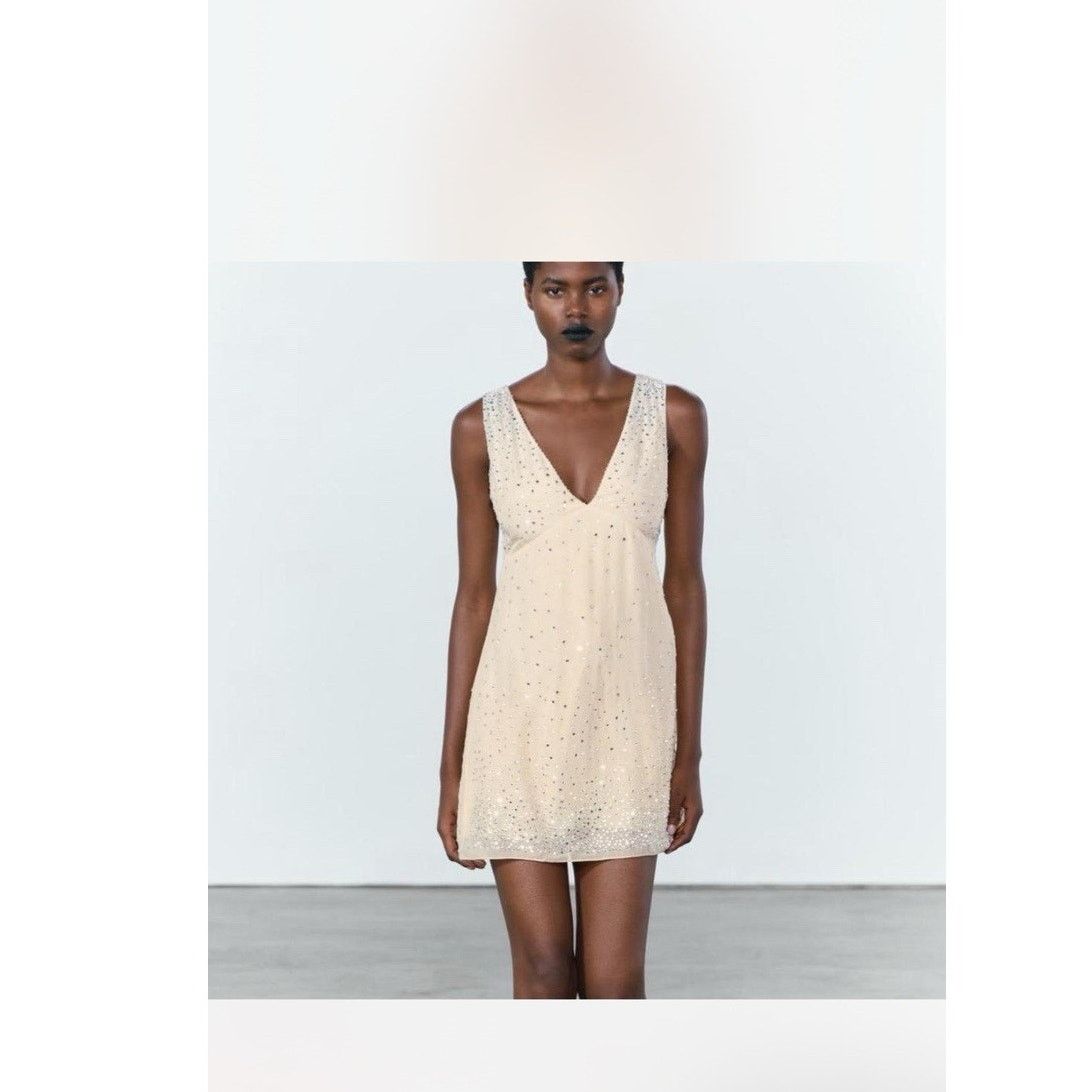 Zara Zara Sparkly Mini Dress Size M Brand New With Tag Size M / US 6-8 / IT 42-44 - 1 Thumbnail