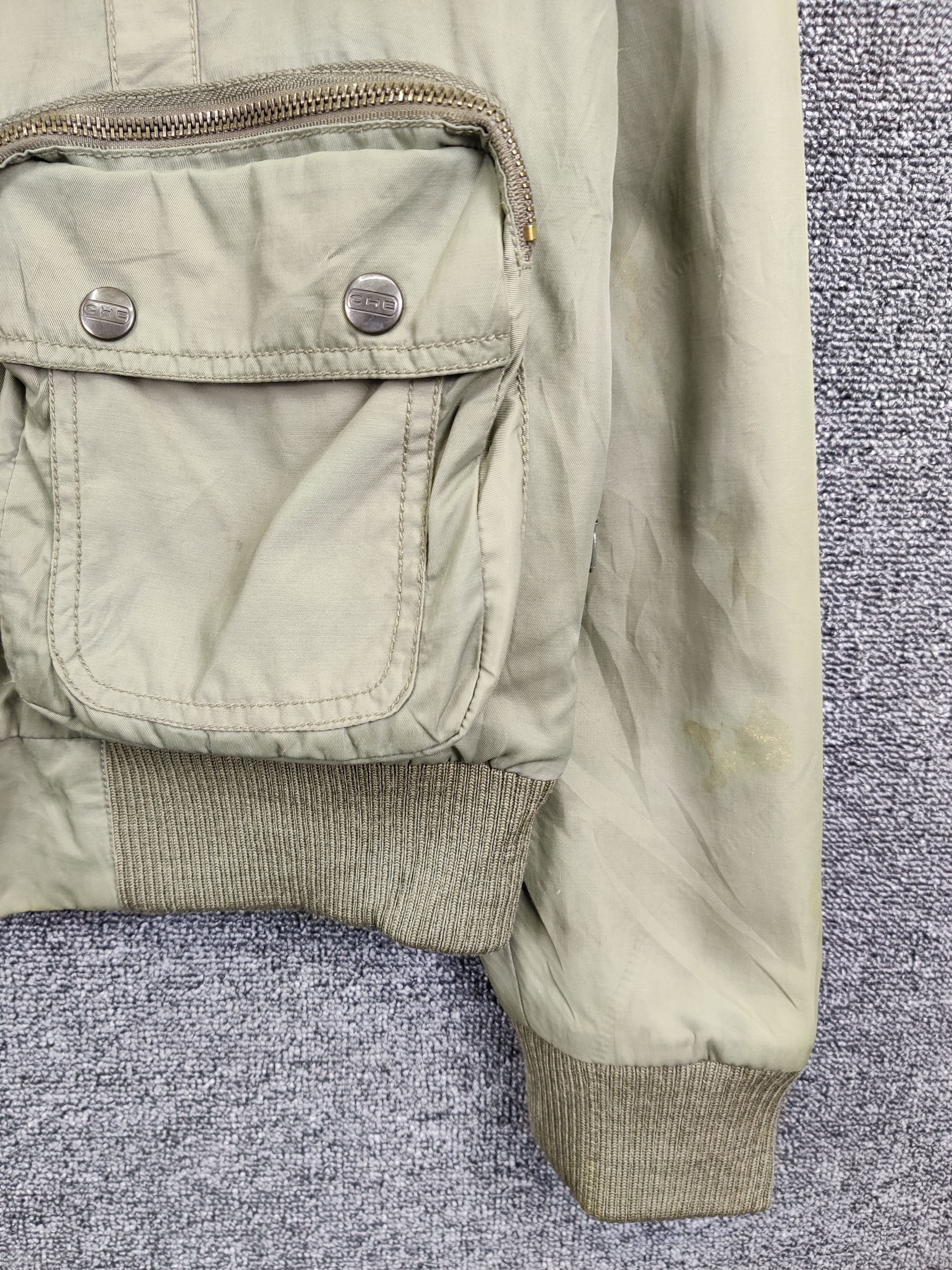 Chevignon Vintage 90s Chevignon Parachute Military Bomber Jacket Size US M / EU 48-50 / 2 - 2 Thumbnail
