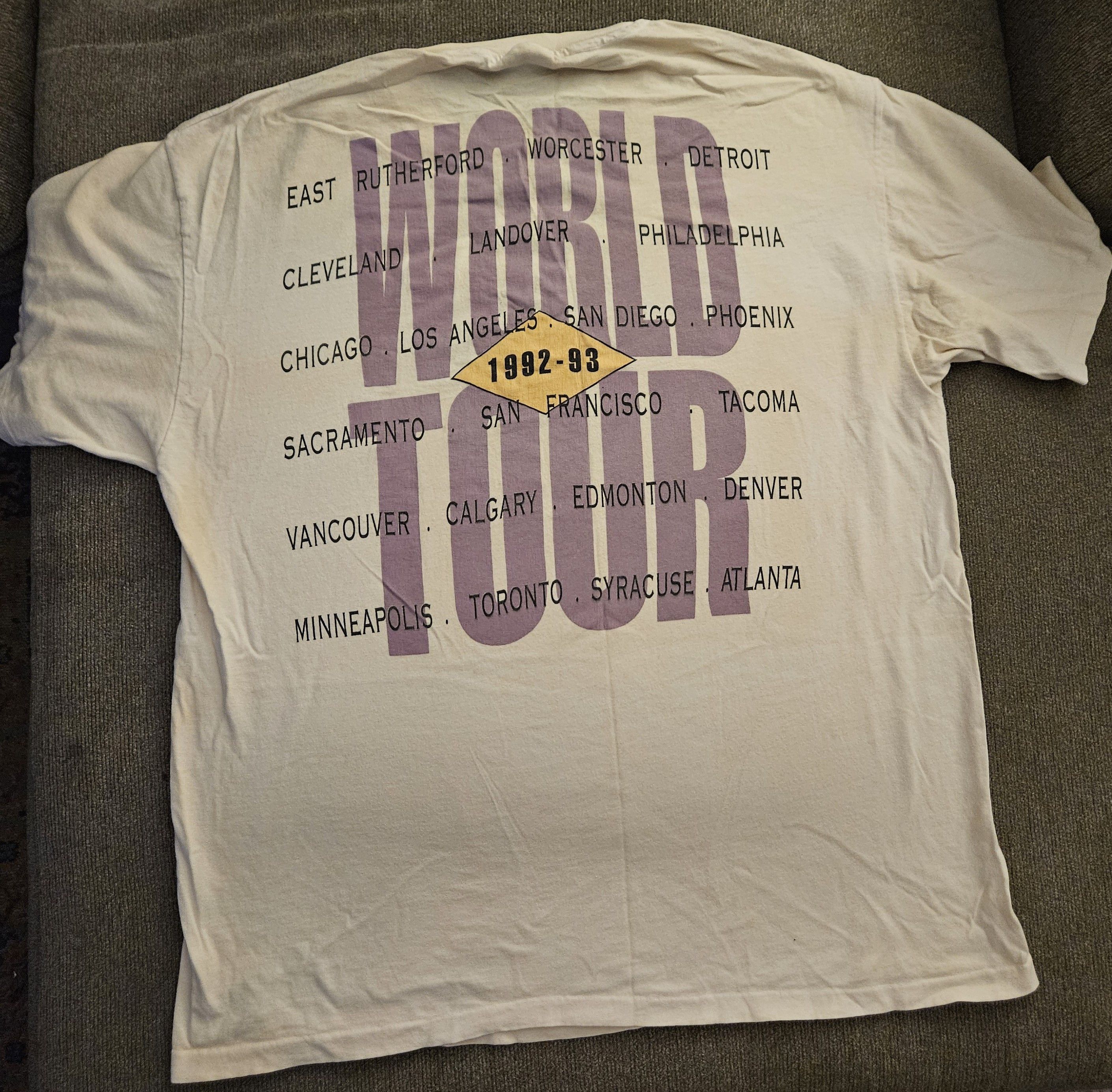 Hanes Vintage Bruce Springsteen Shirt XL 92 93 World Tour Concert Size US XL / EU 56 / 4 - 5 Thumbnail