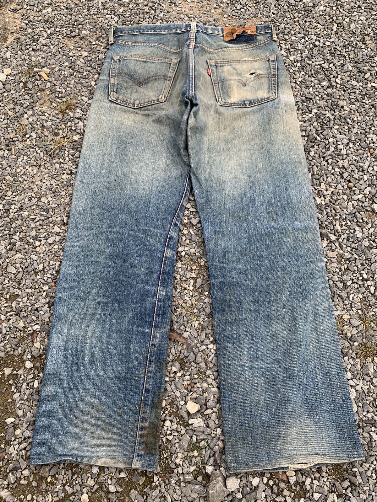 Levi's VINTAGE LEVI’S BIG E 502 J22 SELVEDGE RUSTY DISTRESSED DENIM Size US 31 - 4 Thumbnail
