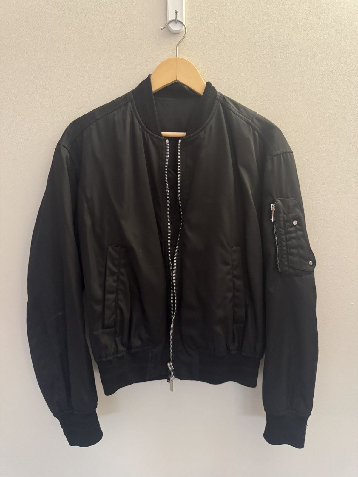 19Ss Dior Black Silk Bomber 46 Archive | eBay
