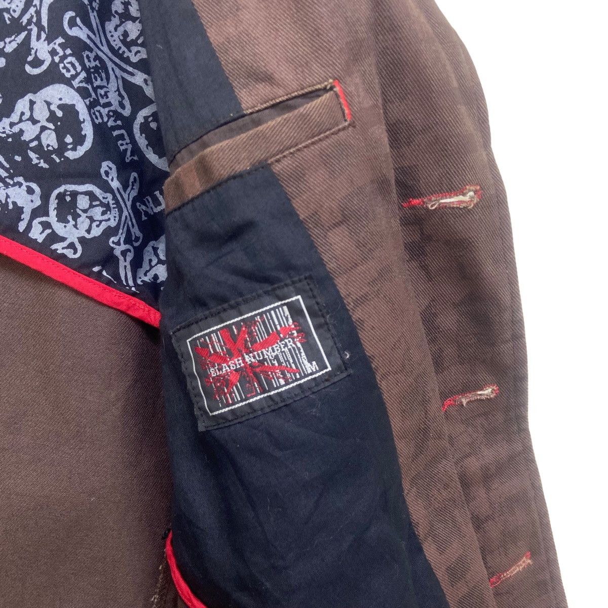Japanese Brand Japanese Brand Slash Number Skull Punk Street Fashion Jacket Size US S / EU 44-46 / 1 - 15 Thumbnail