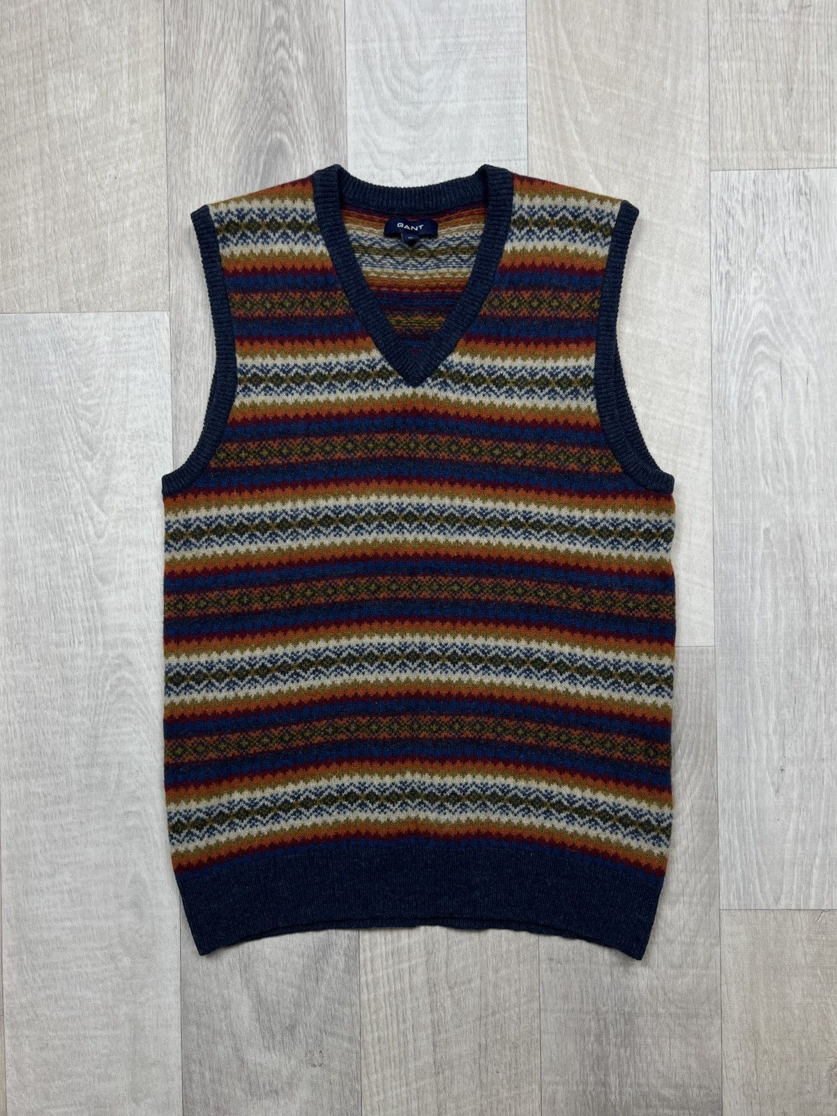 Gant Gant Wool Native Pattern Gilet (Y0340) Size XL / US 12-14 / IT 48-50 - 1 Thumbnail