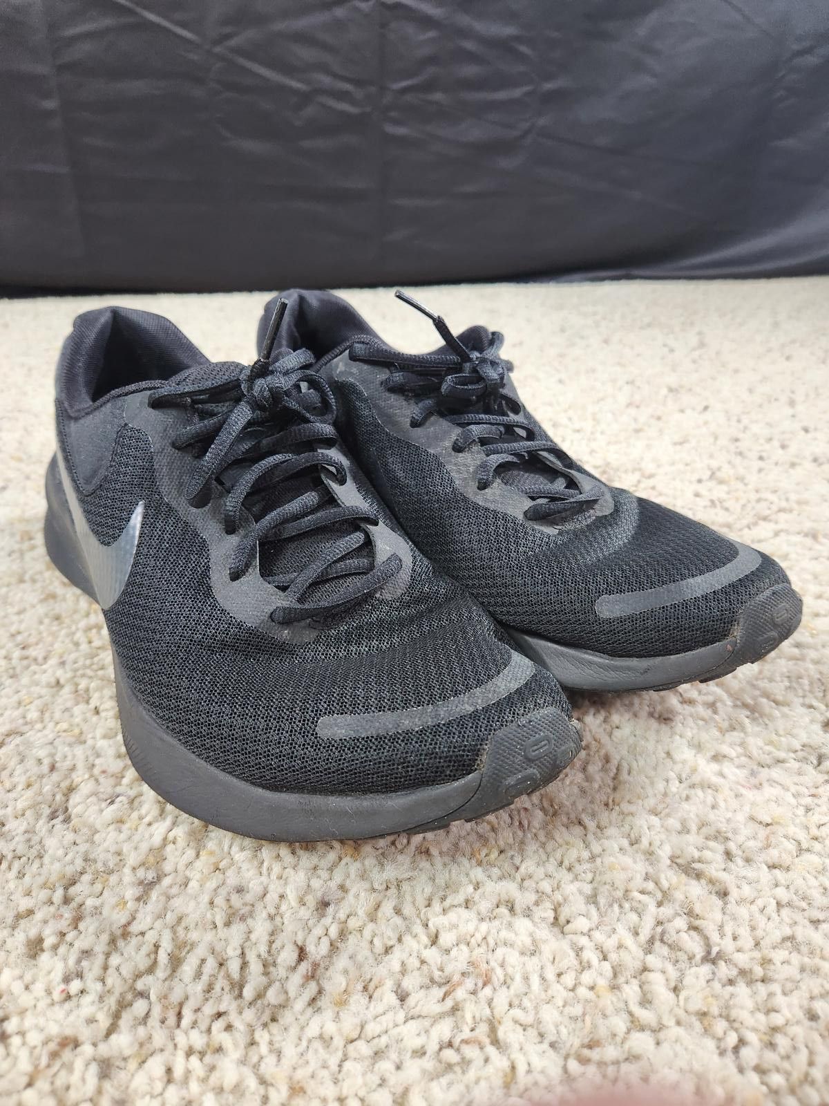 Nike Nike Downshifter 12 Black White Running Shoe Men's 12 Size US 12 / EU 45 - 1 Thumbnail
