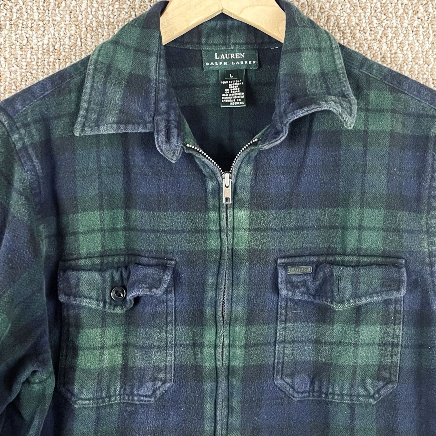 Ralph Lauren Ralph Lauren Jacket Ladies Large Blackwatch Tartan Plaid Flannel 44 Size L / US 10 / IT 46 - 2 Thumbnail