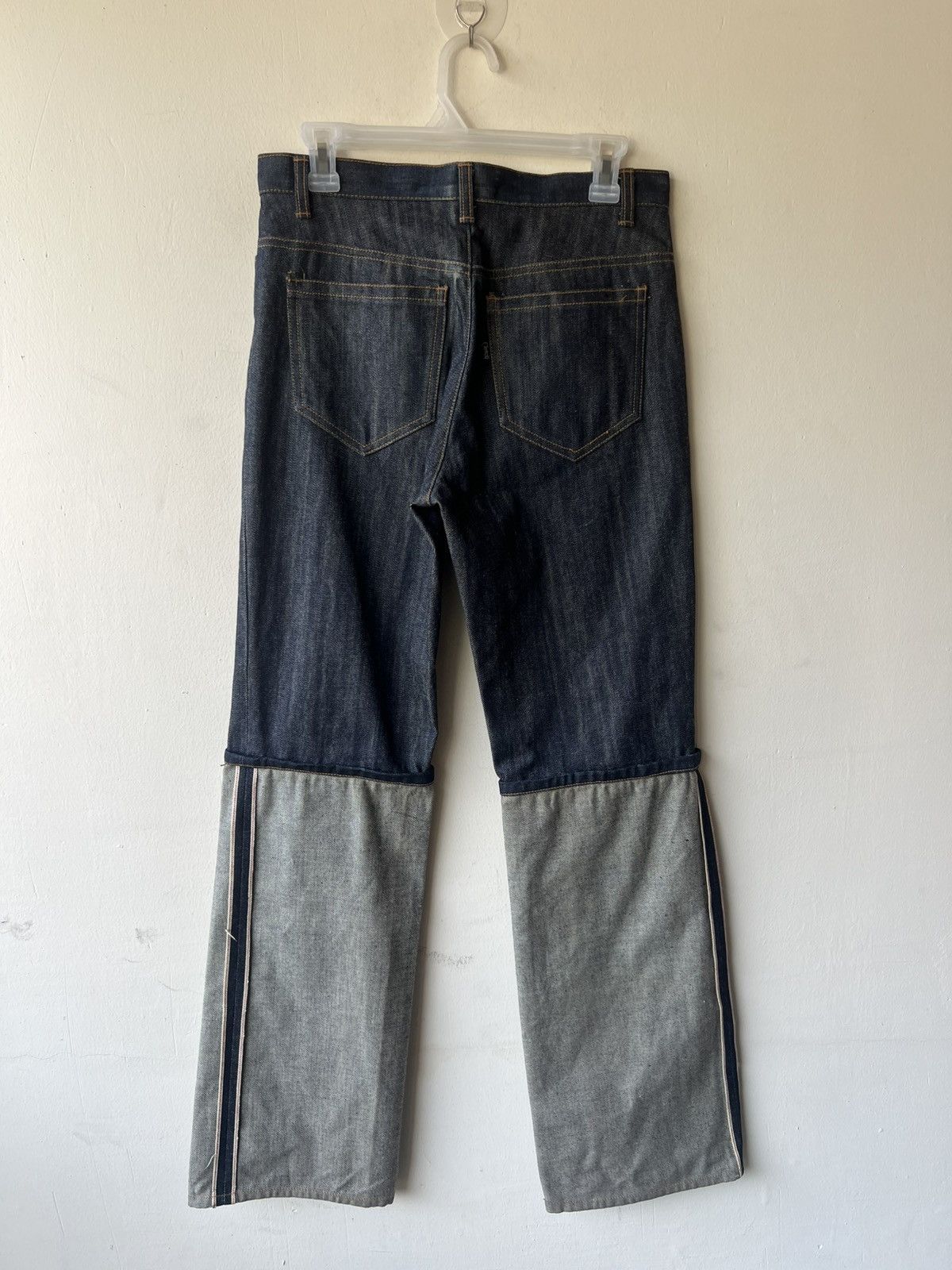 Vintage CLUTCH Japan Folded Leg Redline Selvedge Denim Size US 30 / EU 46 - 3 Thumbnail