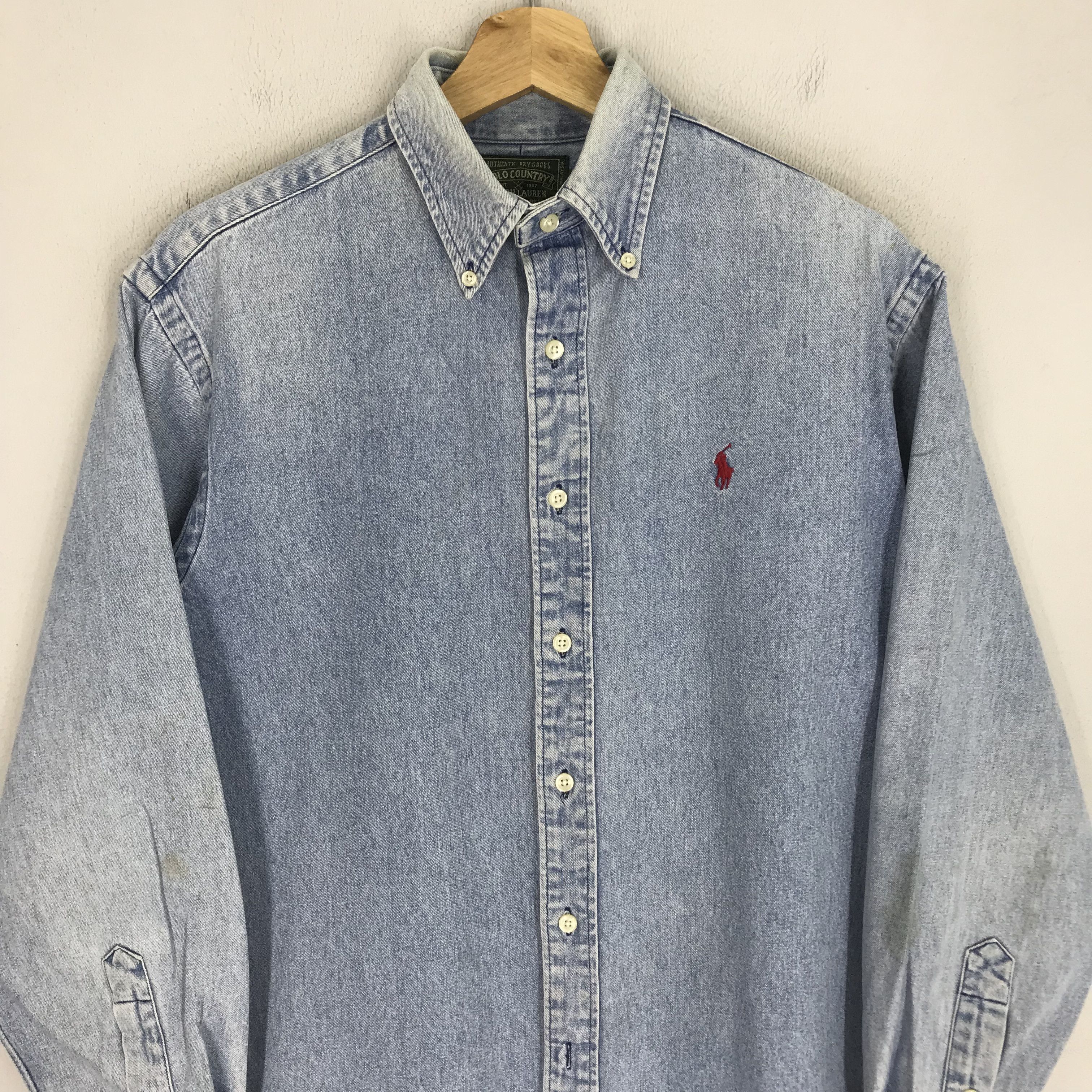 Polo Ralph Lauren × Ralph Lauren × Vintage Vintage 90's Polo Ralph Lauren Jeans Polo Pony Country Size US M / EU 48-50 / 2 - 3 Thumbnail