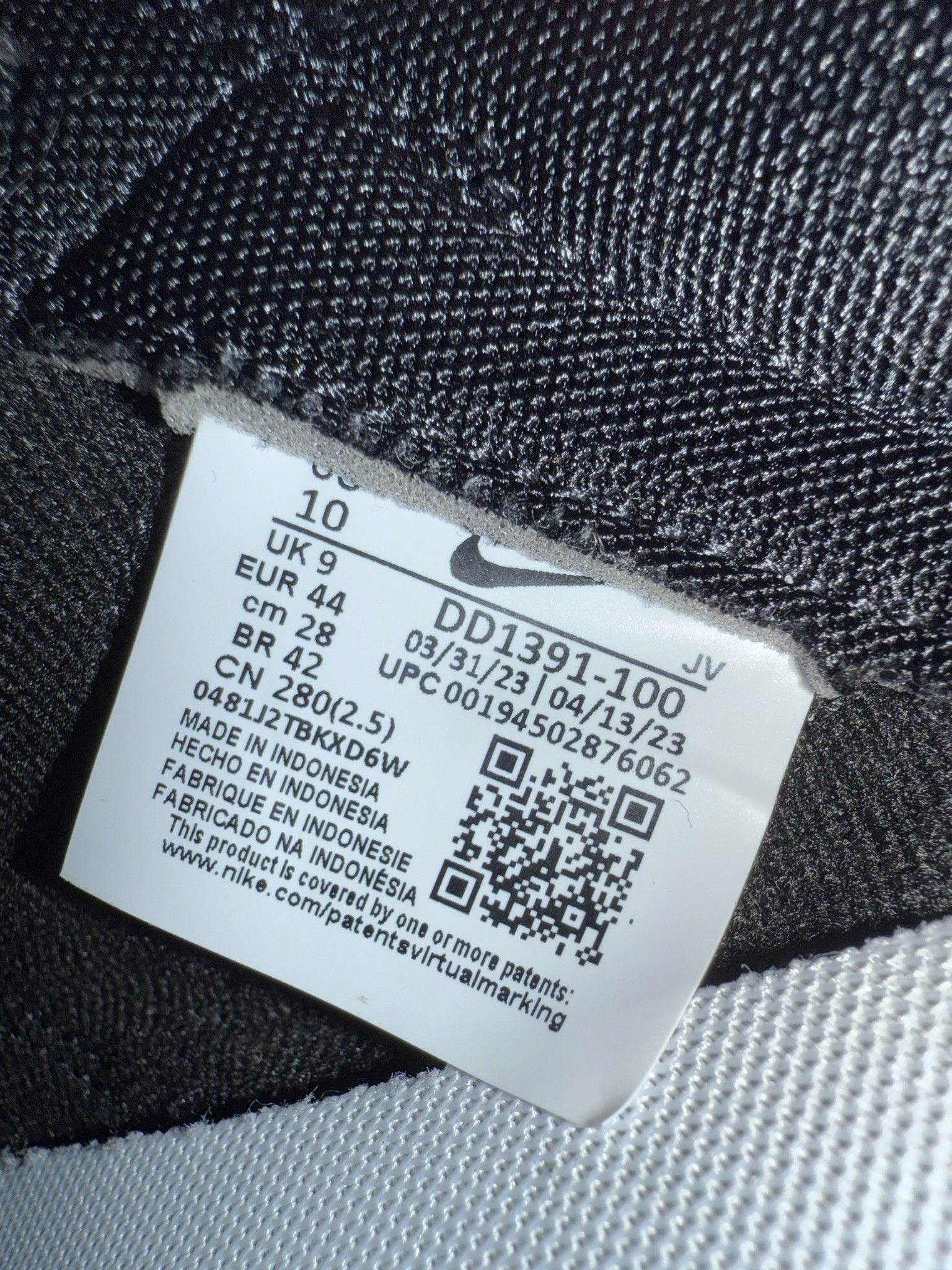 Nike Nike Dunk Low Panda Black White Men’s Size 10 Size US 10 / EU 43 - 3 Thumbnail