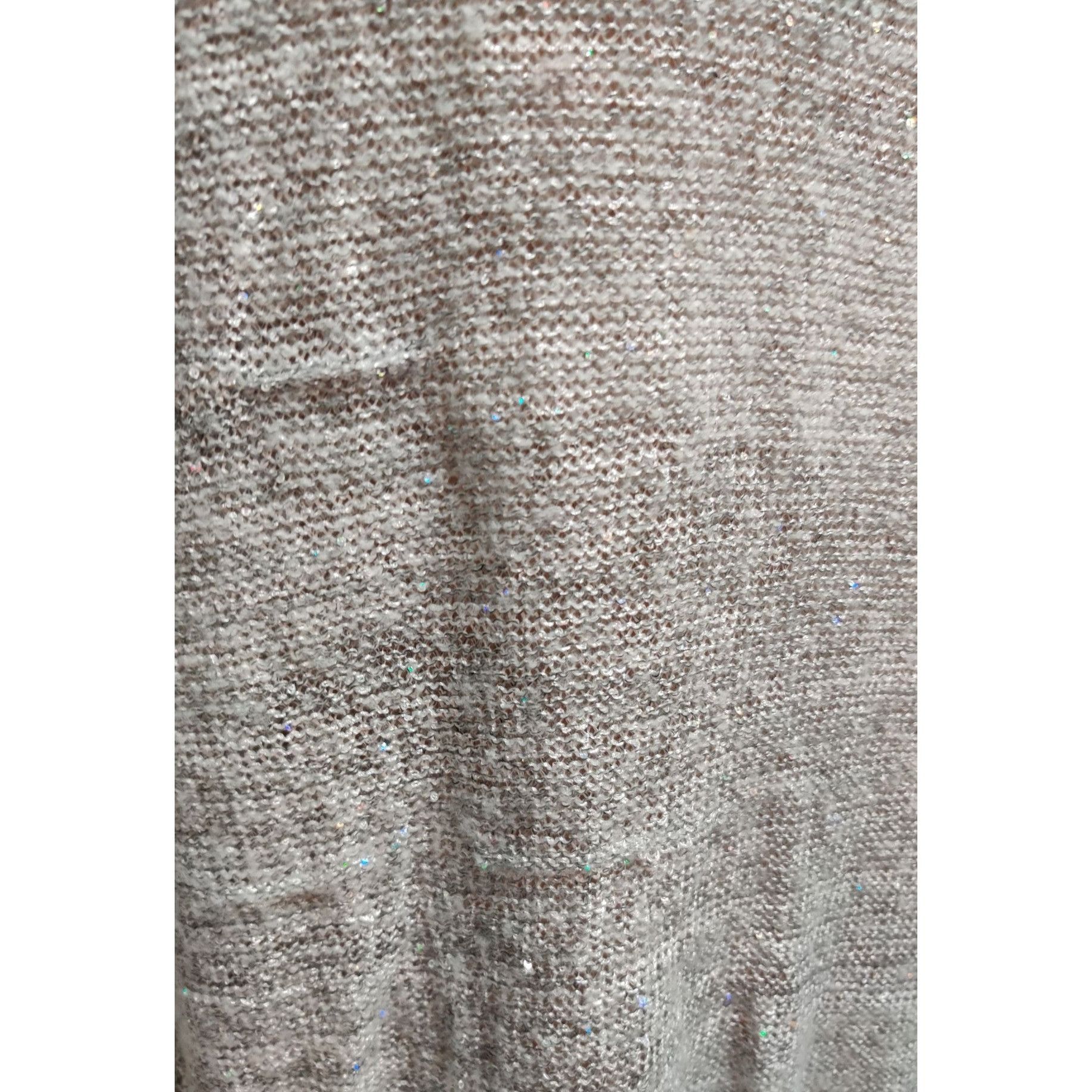 Other ANA XL Womens Sweater Silver Gray Knit Holographic Sequin Sc Size XL / US 12-14 / IT 48-50 - 6 Thumbnail