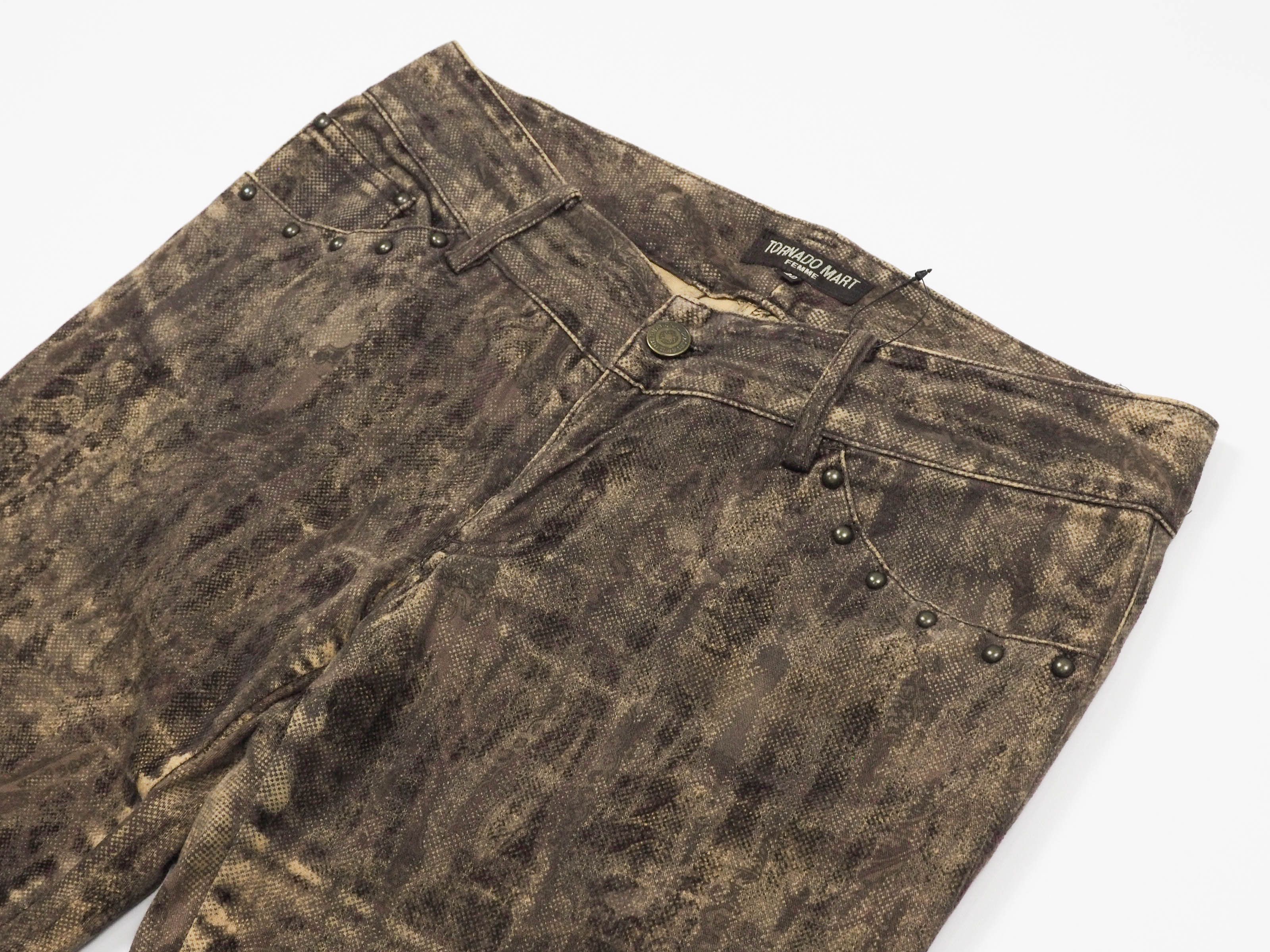 Tornado Mart Tornadomart femme rust flare jeans Size 30" / US 8 / IT 44 - 4 Thumbnail