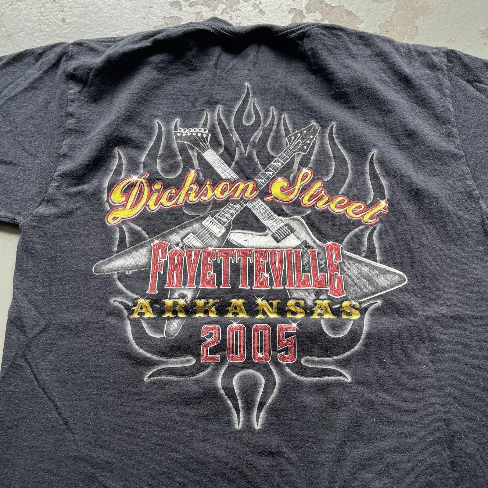 Fruit Of The Loom × Vintage Vintage Y2K Dickson Street Biker Blues BBQ Arkansas Shirt Size US M / EU 48-50 / 2 - 4 Thumbnail