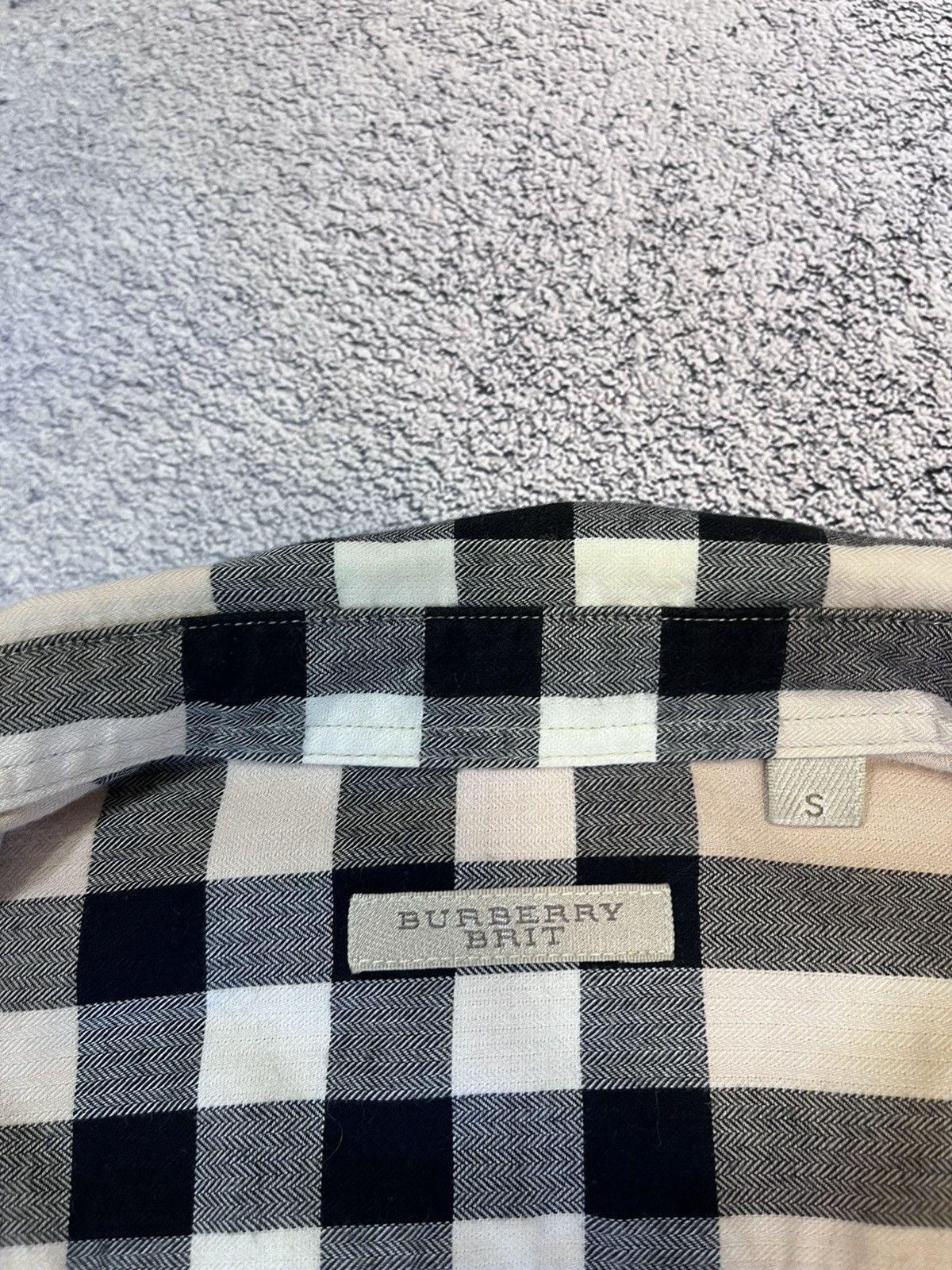 Burberry Burberry Brit Mens Nova Check Beige Shirt S Long Sleeve Size US S / EU 44-46 / 1 - 7 Thumbnail