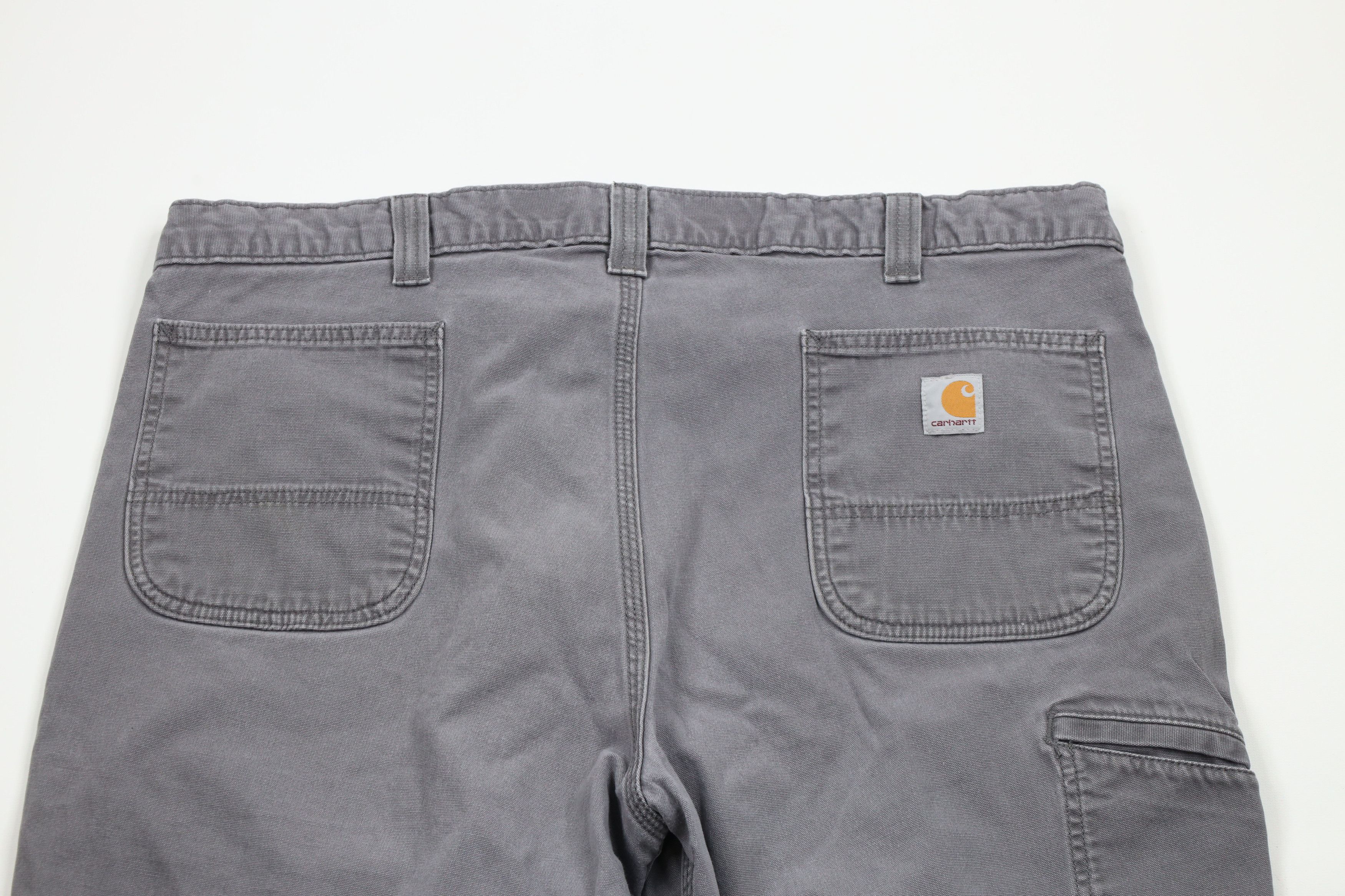Carhartt × Vintage Vintage Carhartt Relaxed Fit Wide Leg Dungaree Pants Gray Size US 40 / EU 56 - 12 Thumbnail